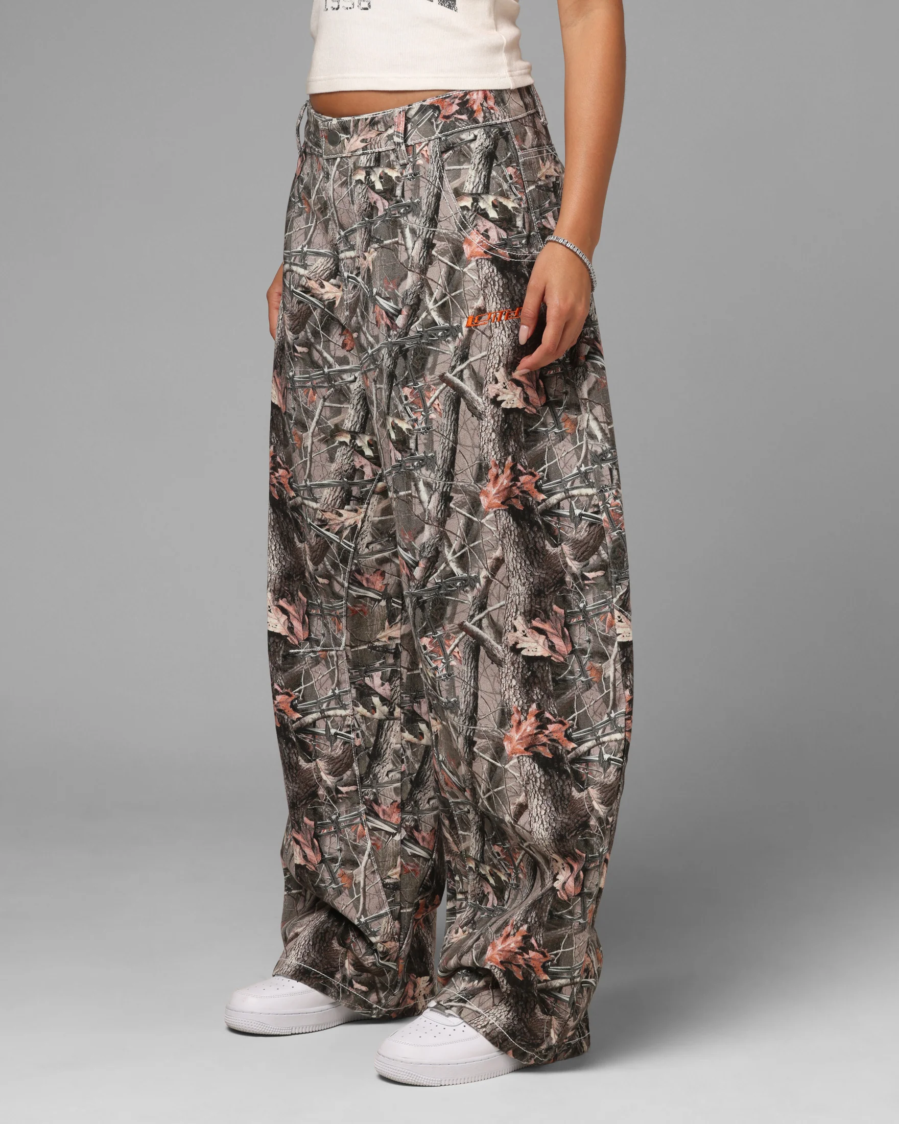 Loiter Biker Raver Jeans Real Tree Camo