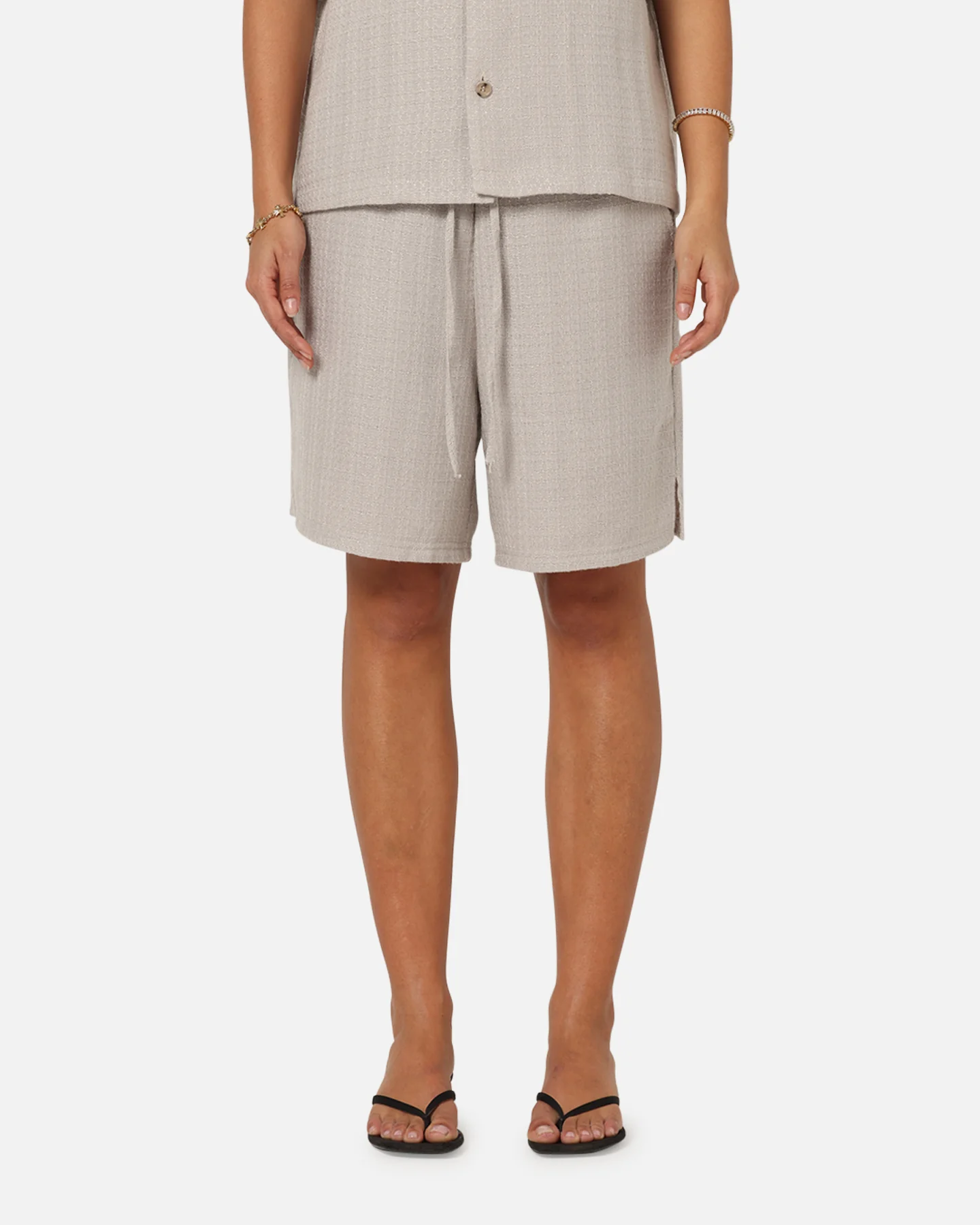 XXIII Textured Shorts Stone