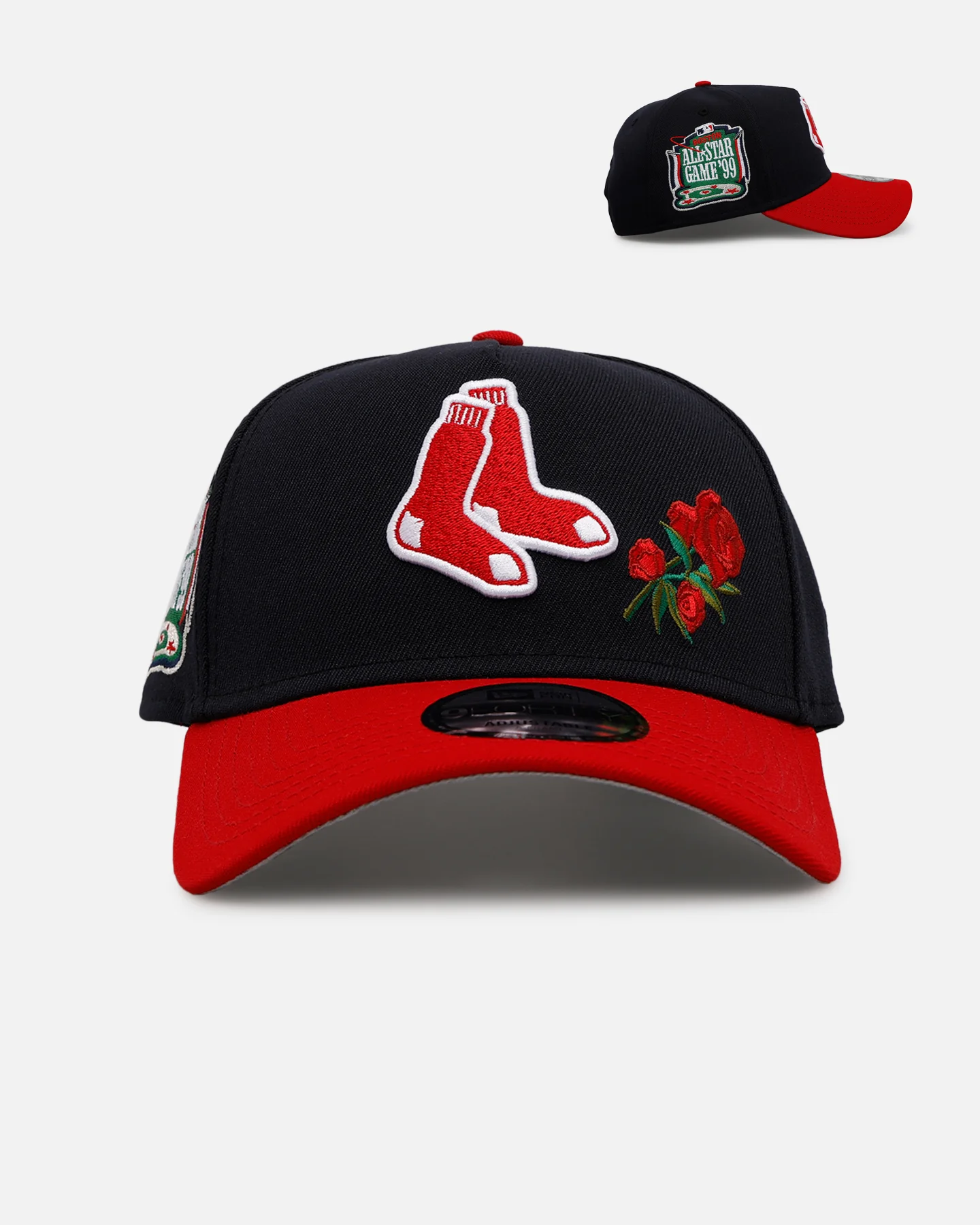 New Era Boston Red Sox 'Official Team Color Rose' 9FORTY A-Frame Snapback Official Team Color