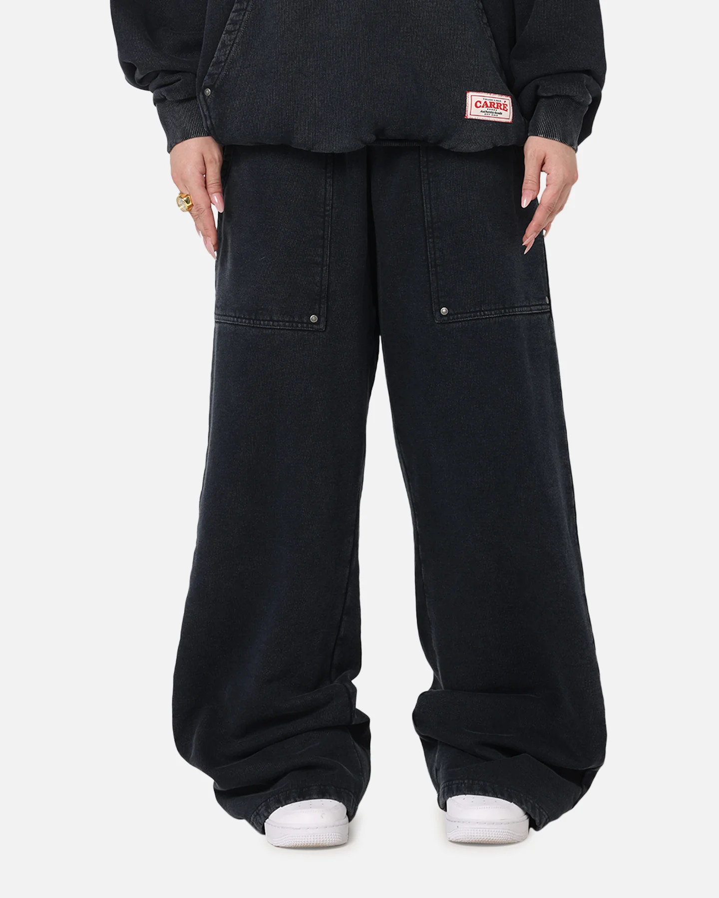 Carre Rivet Trackpants Charcoal