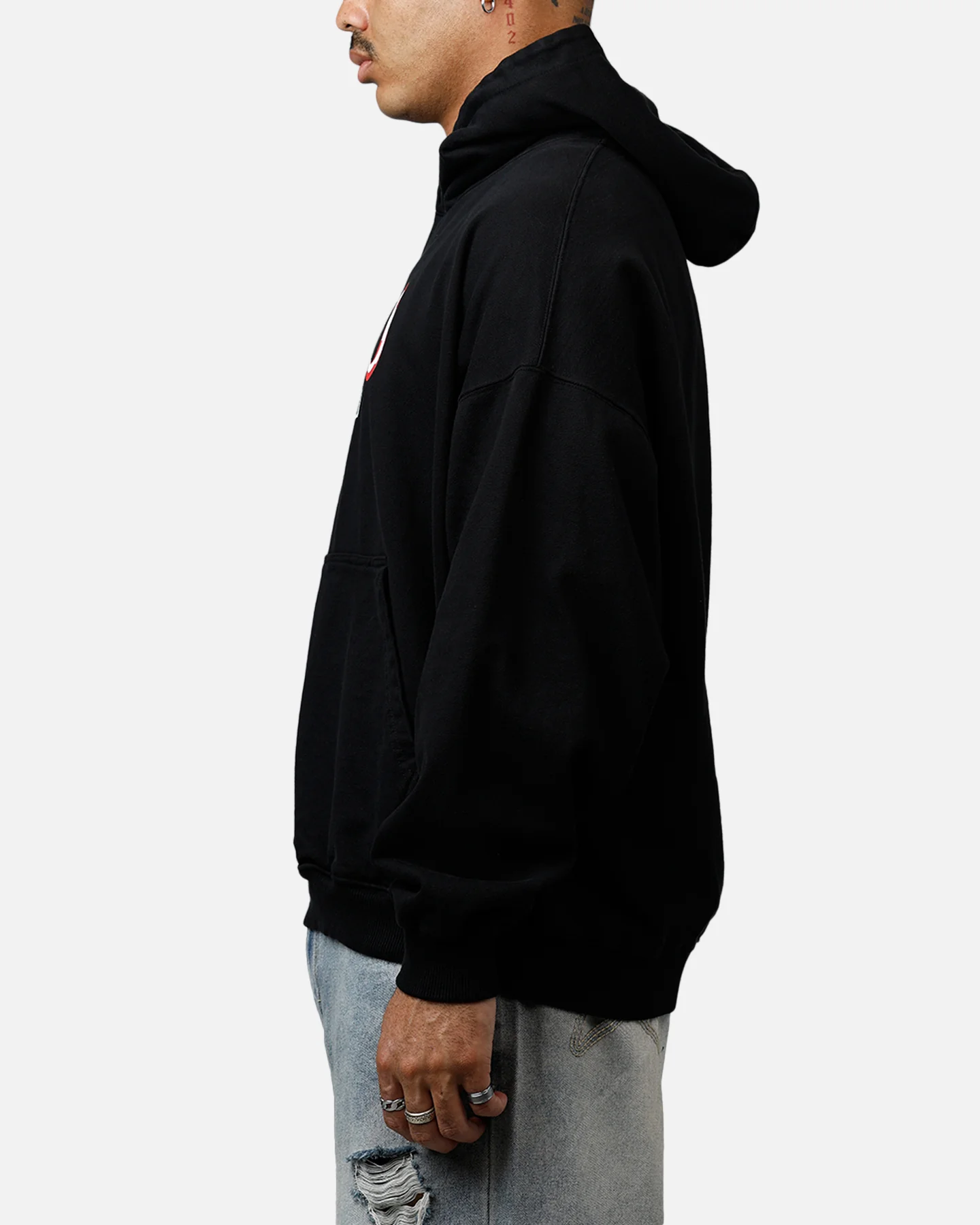 Carre Link Hoodie Black