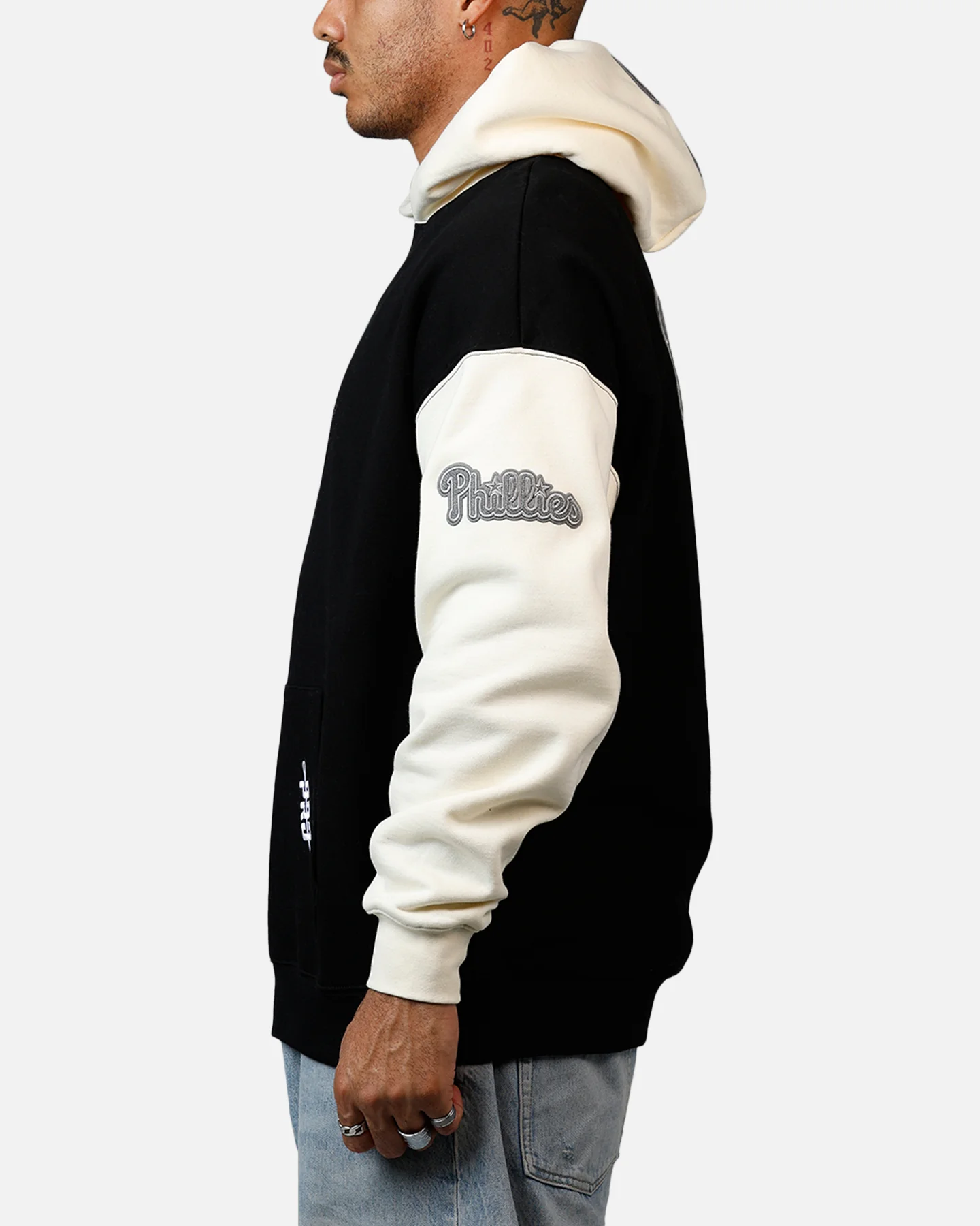 Pro Standard Philadelphia Phillies Reverse French Terry Hoodie Black/Grey