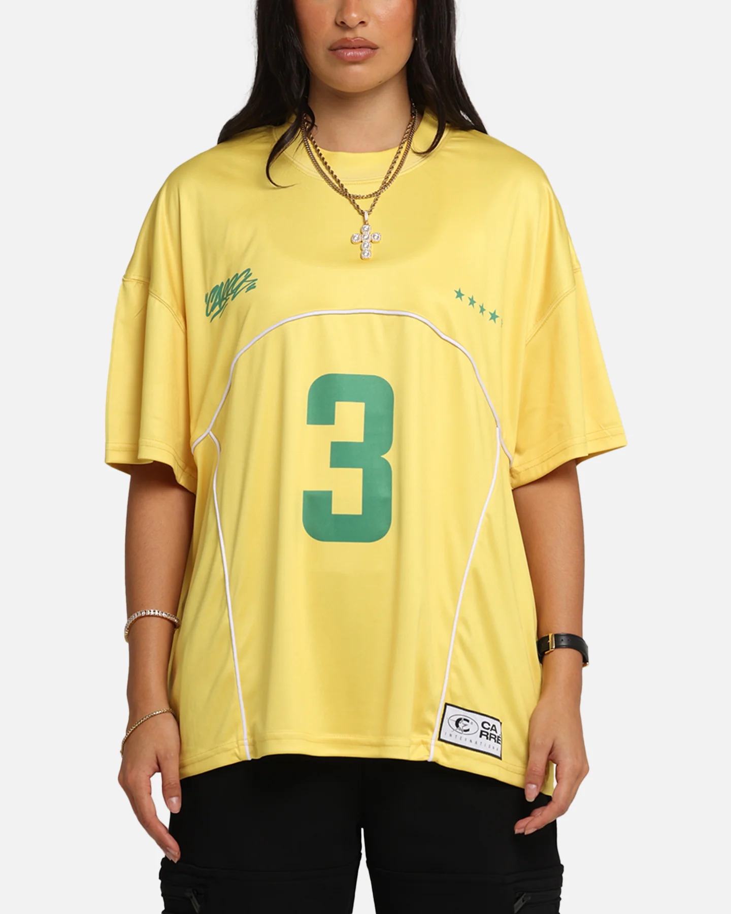 Carre Trainer T-Shirt Yellow/Green