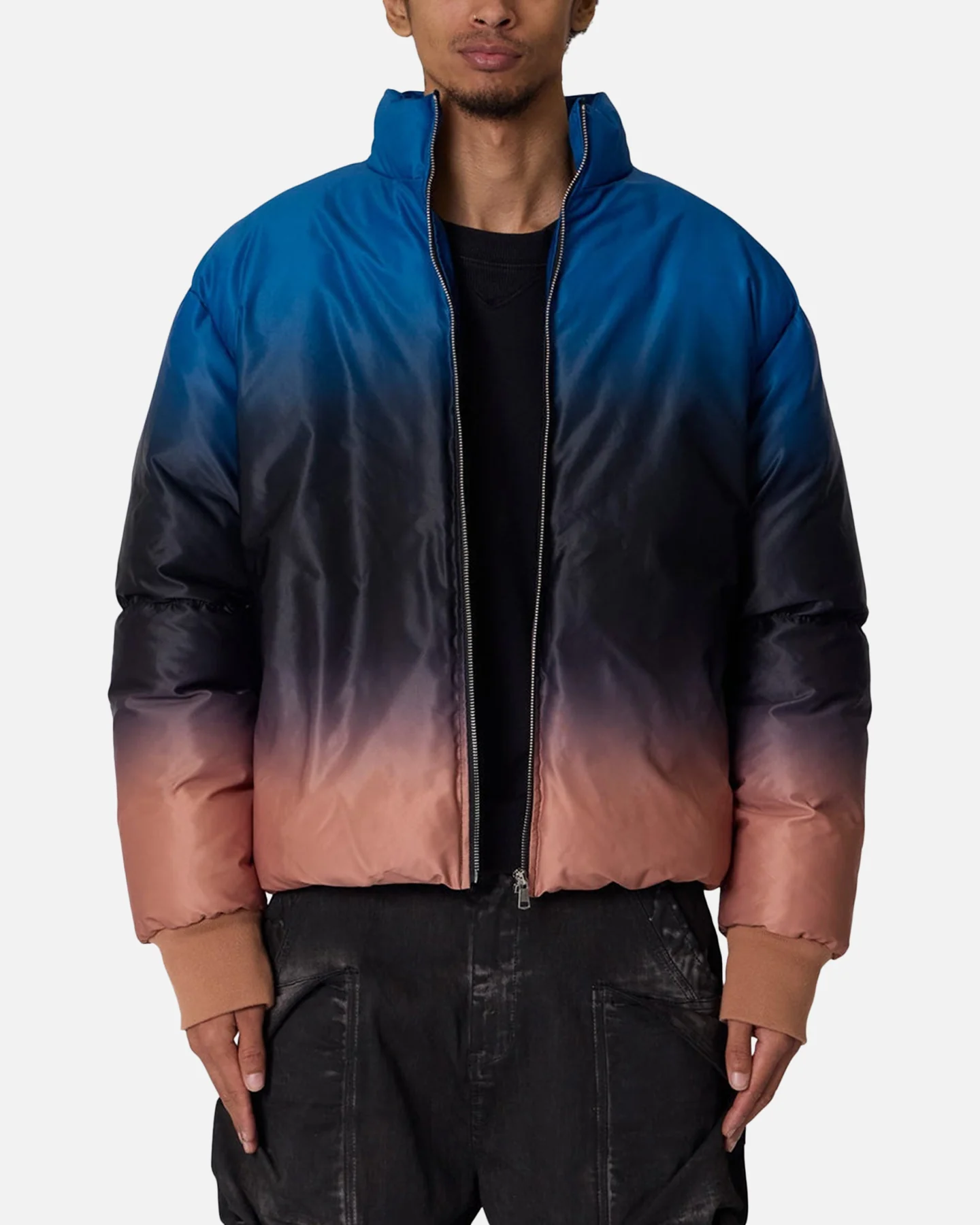 MNML Jupiter Ombre Puffer Jacket Blue/Pink