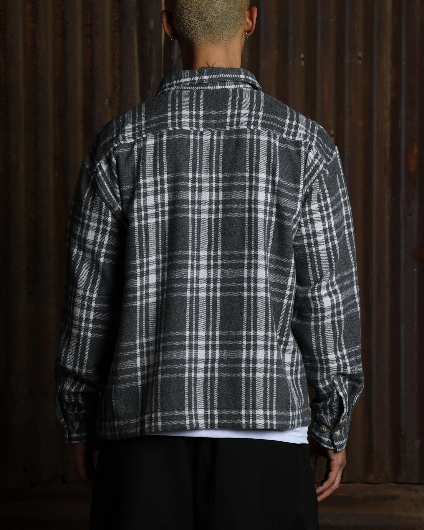 American Thrift Utility Flannel Shirt Grey