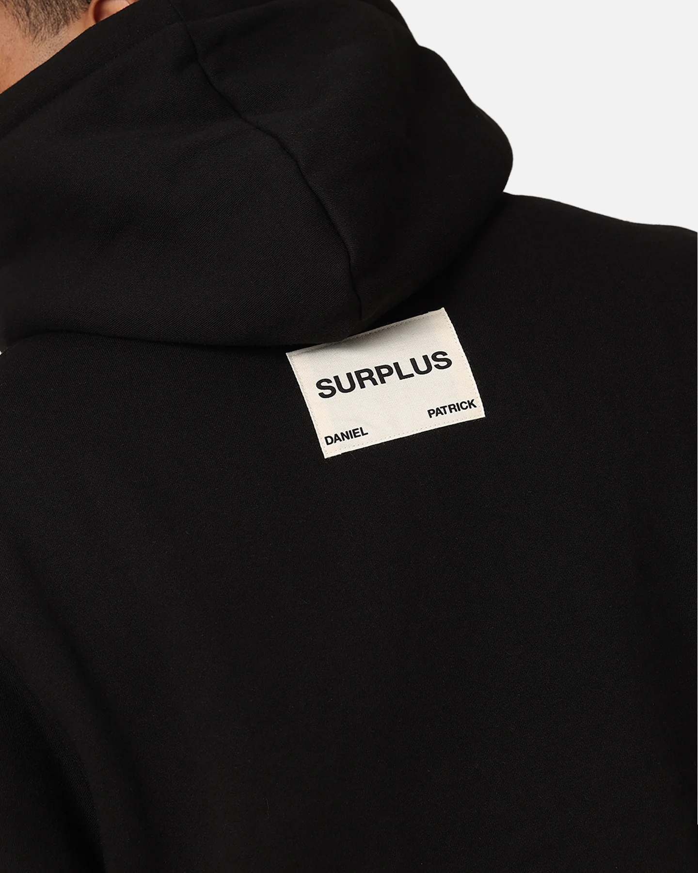 Daniel Patrick Surplus Logo Hoodie Black