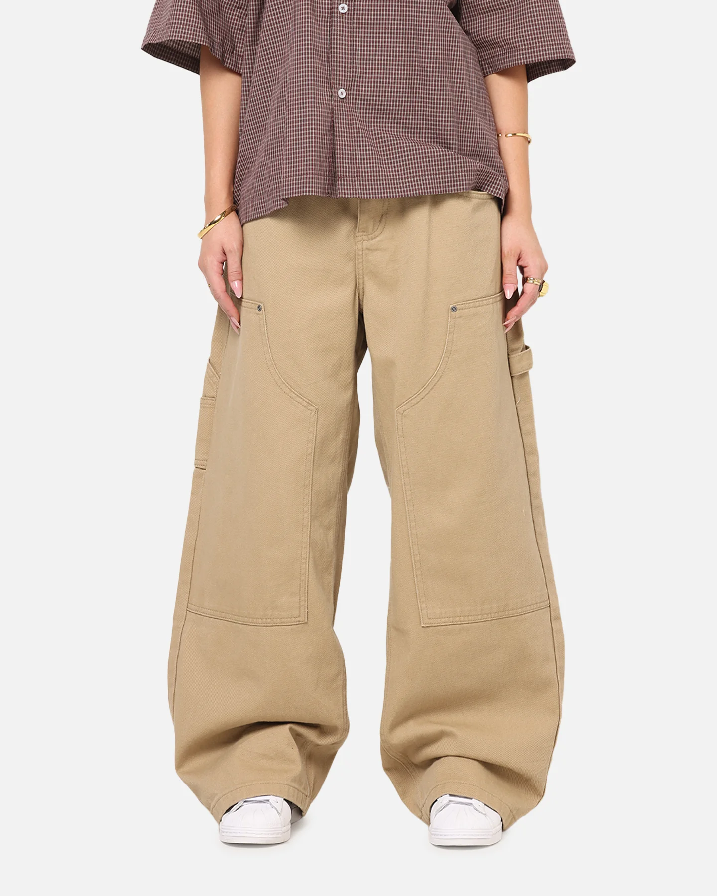 Carre Baggy Work Jeans Stone