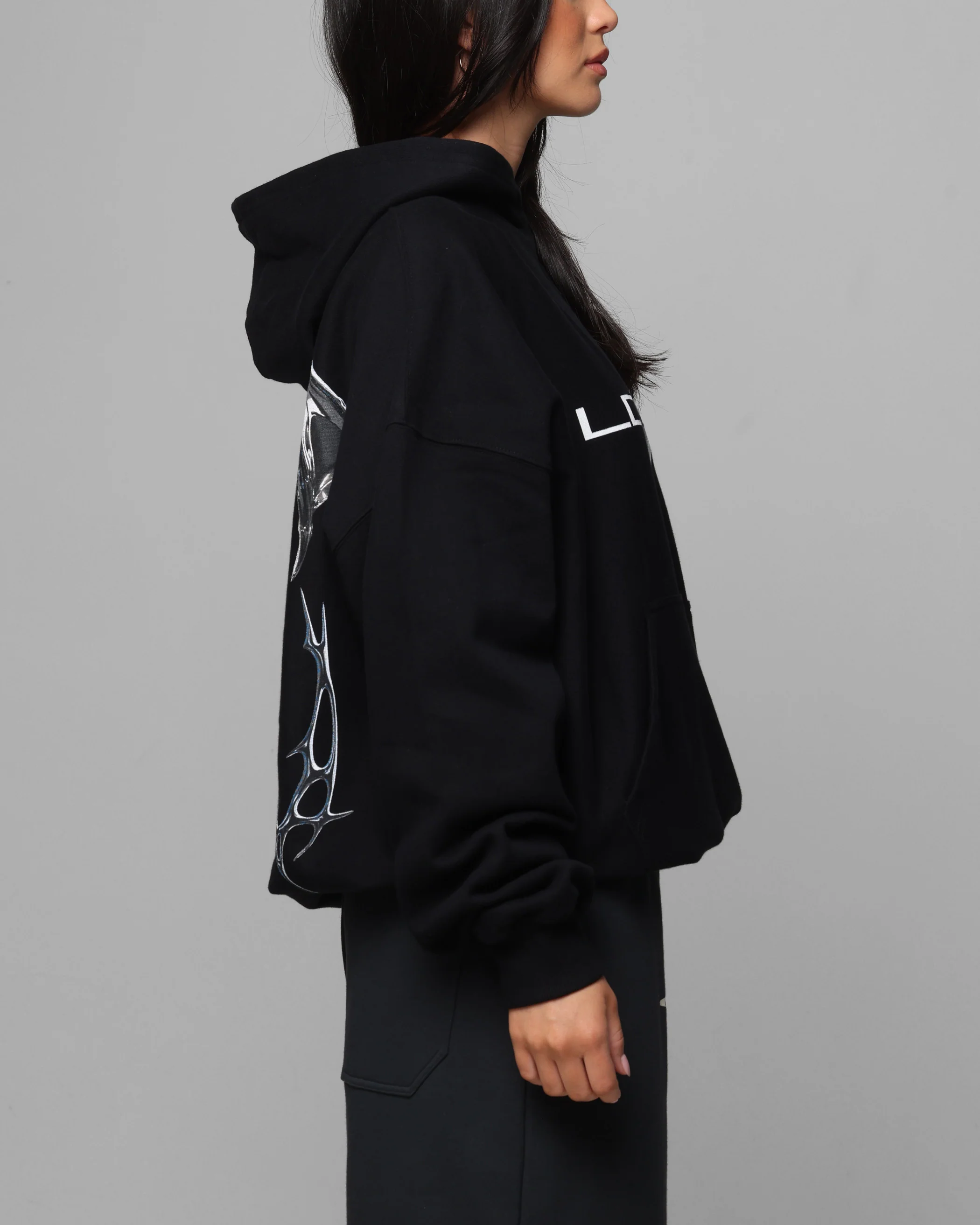 Loiter Chrome Deceiver Hoodie Black