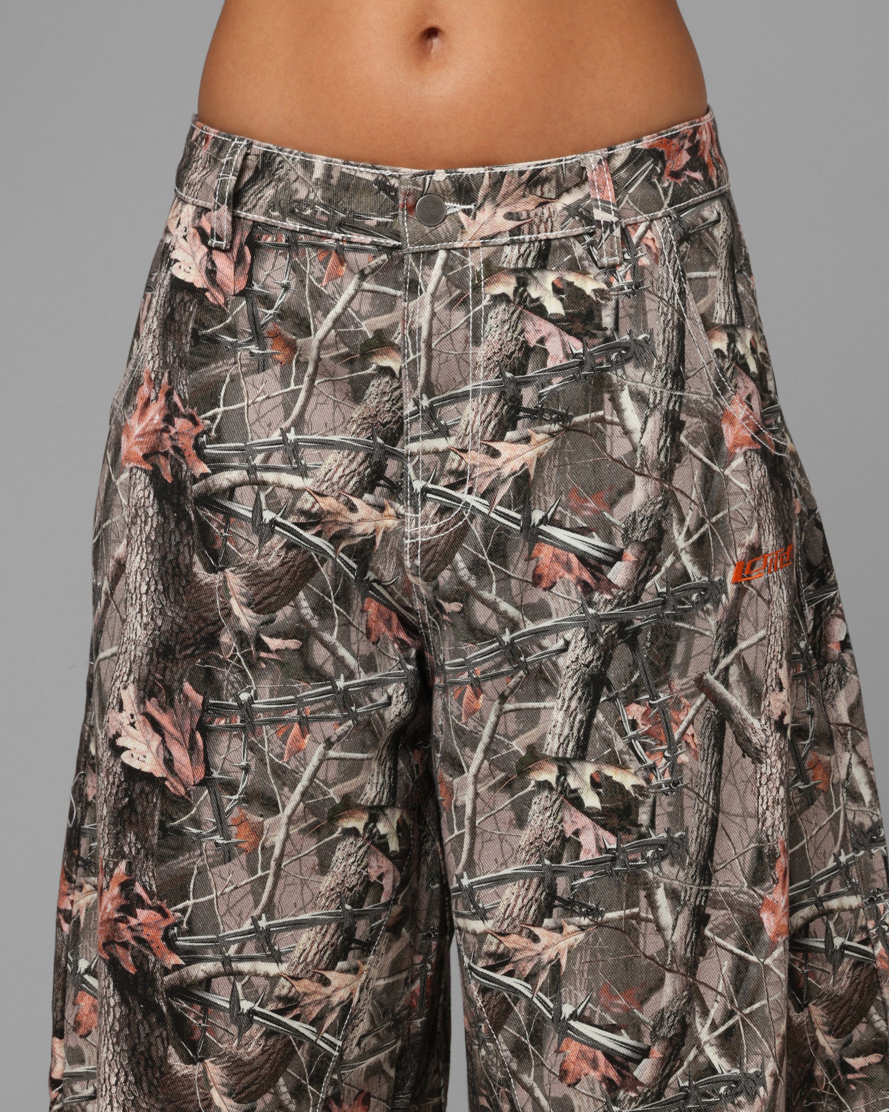 Loiter Biker Raver Jeans Real Tree Camo