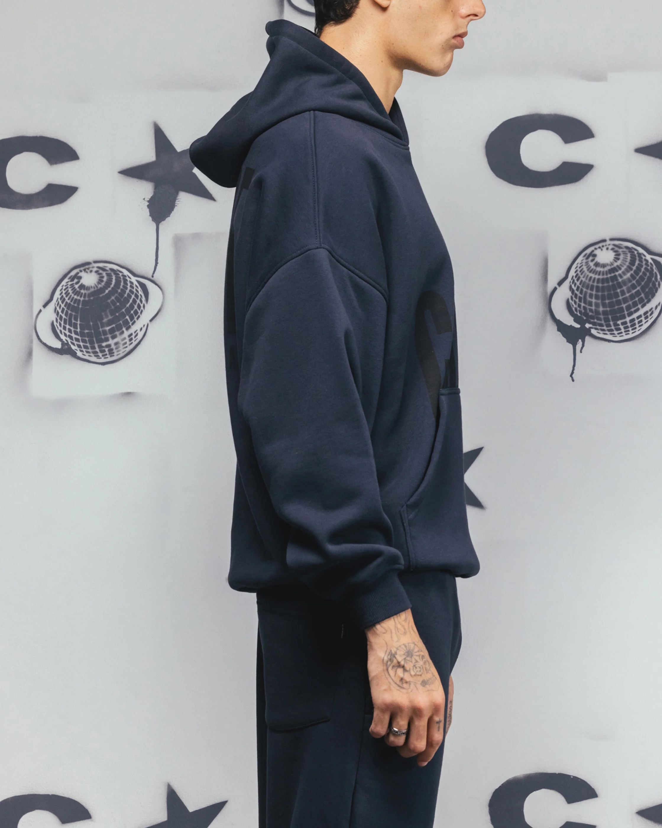 Carre Premium Essentials Hoodie Steel/Black