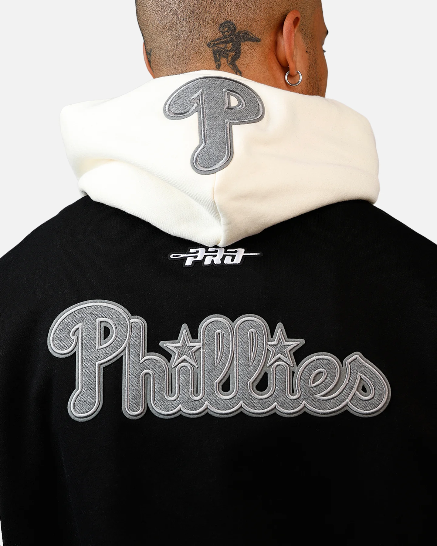 Pro Standard Philadelphia Phillies Reverse French Terry Hoodie Black/Grey