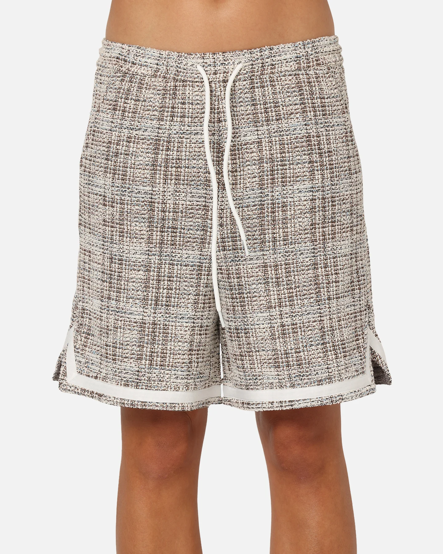 XXIII Textured Ball Shorts Brown/Cream