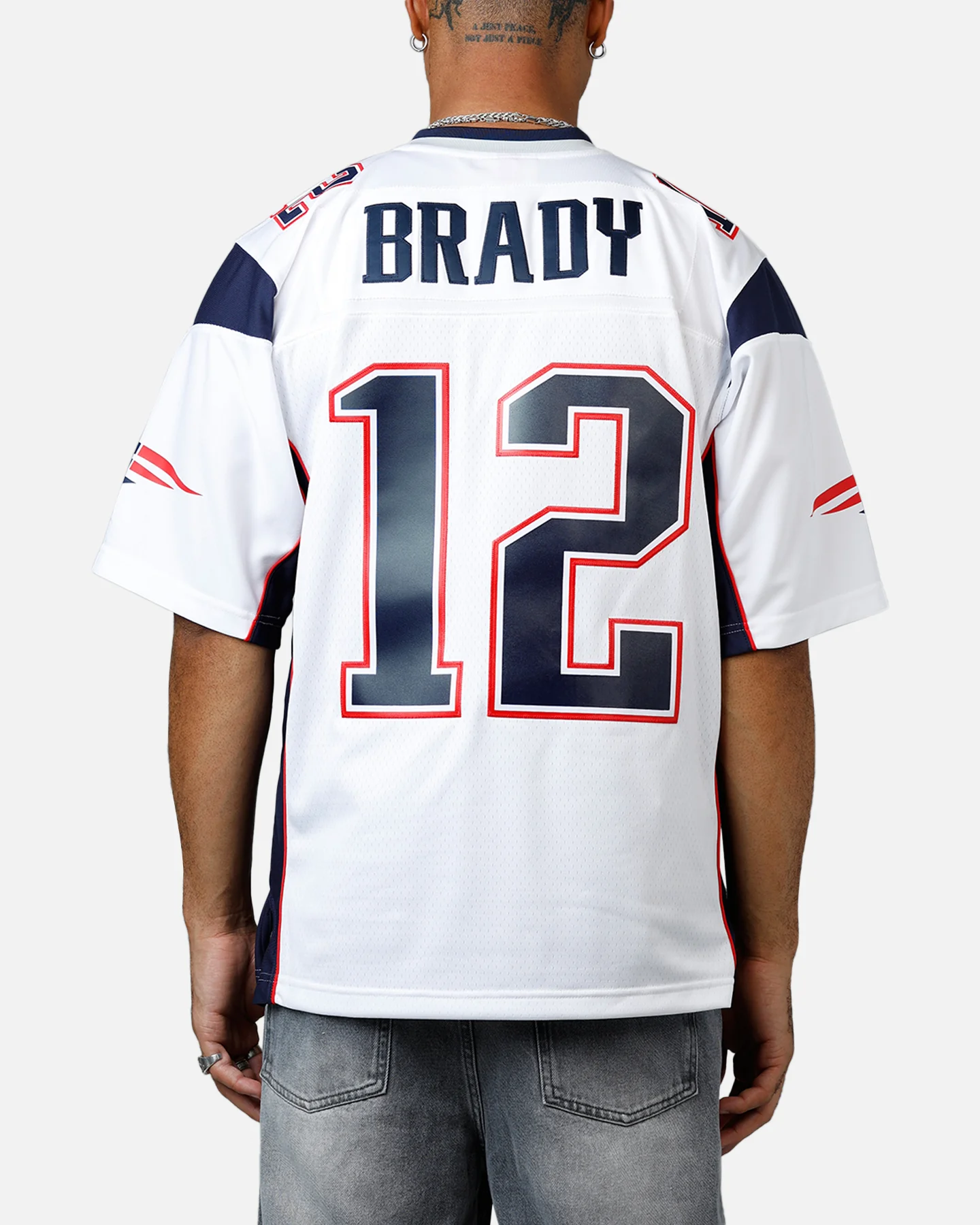Mitchell & Ness New England Patriots Tom Brady #12 2000 Road Jersey White