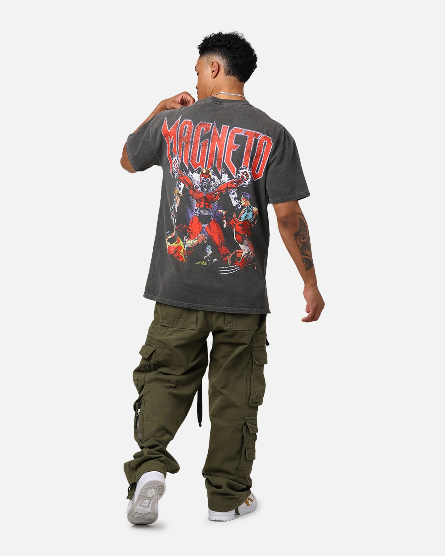 Marvel X-Men Magneto Heavyweight T-Shirt Black Wash