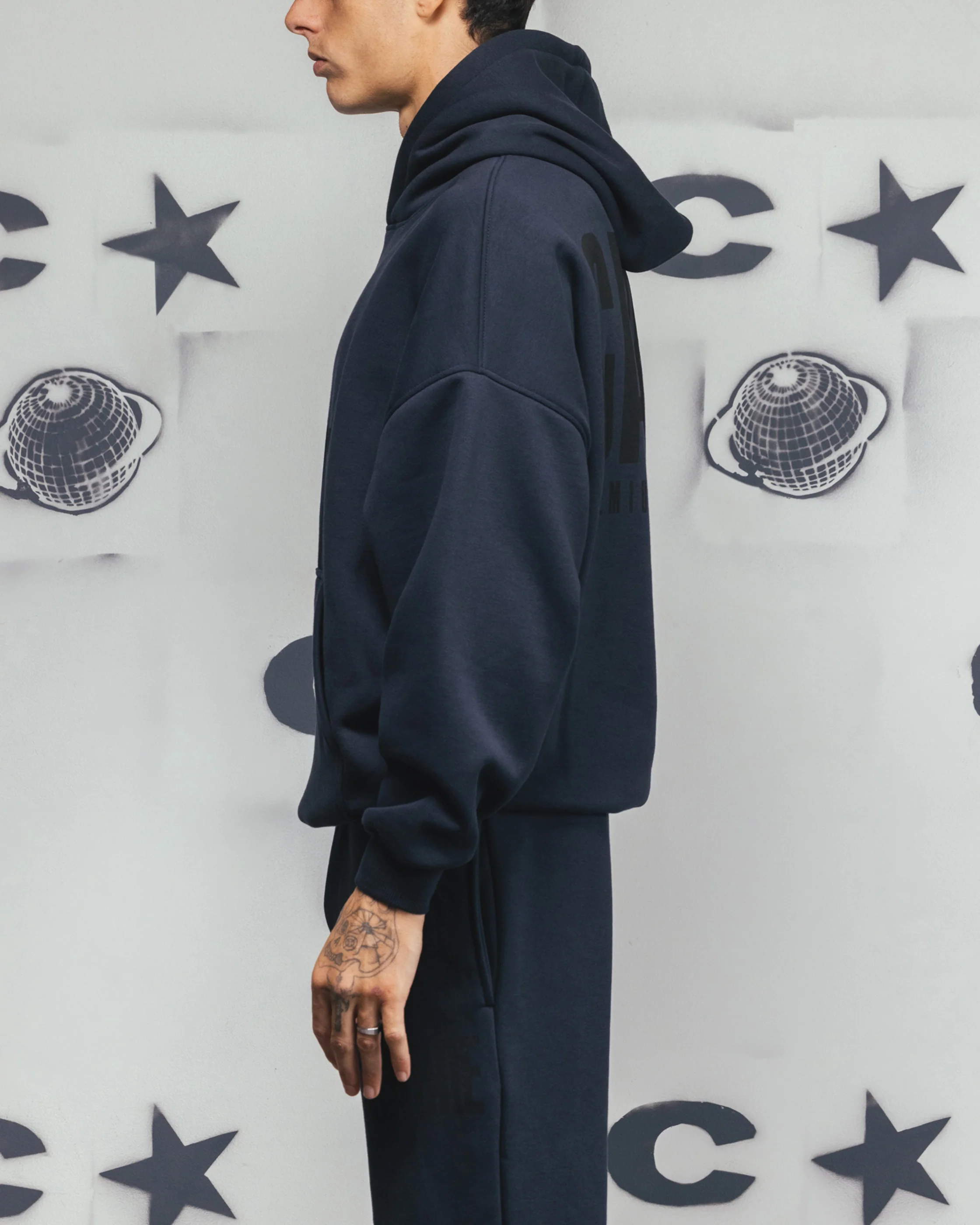 Carre Premium Essentials Hoodie Steel/Black