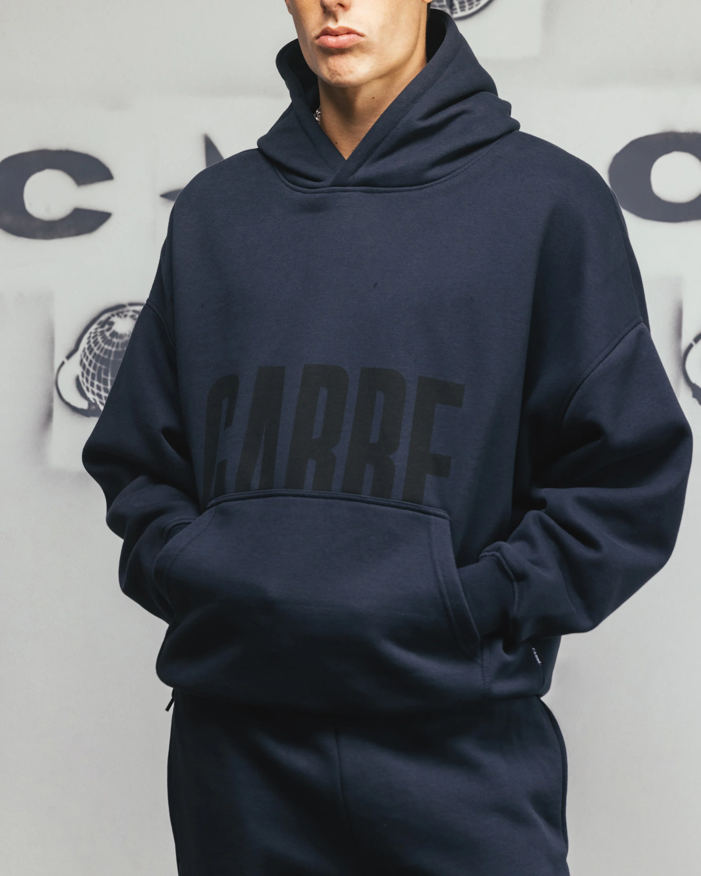 Carre Premium Essentials Hoodie Steel/Black