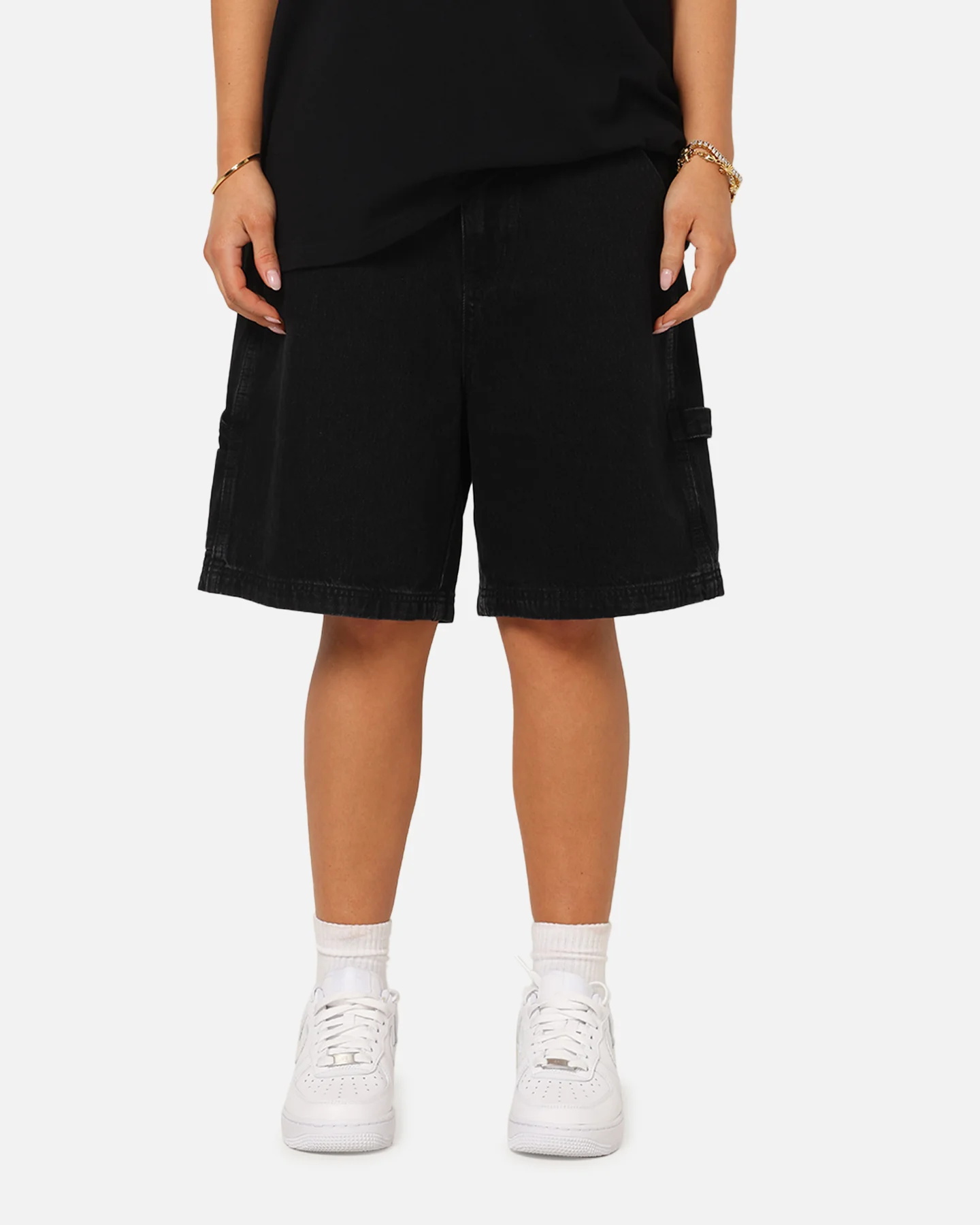 Carre C-Star Denim Shorts Black Wash