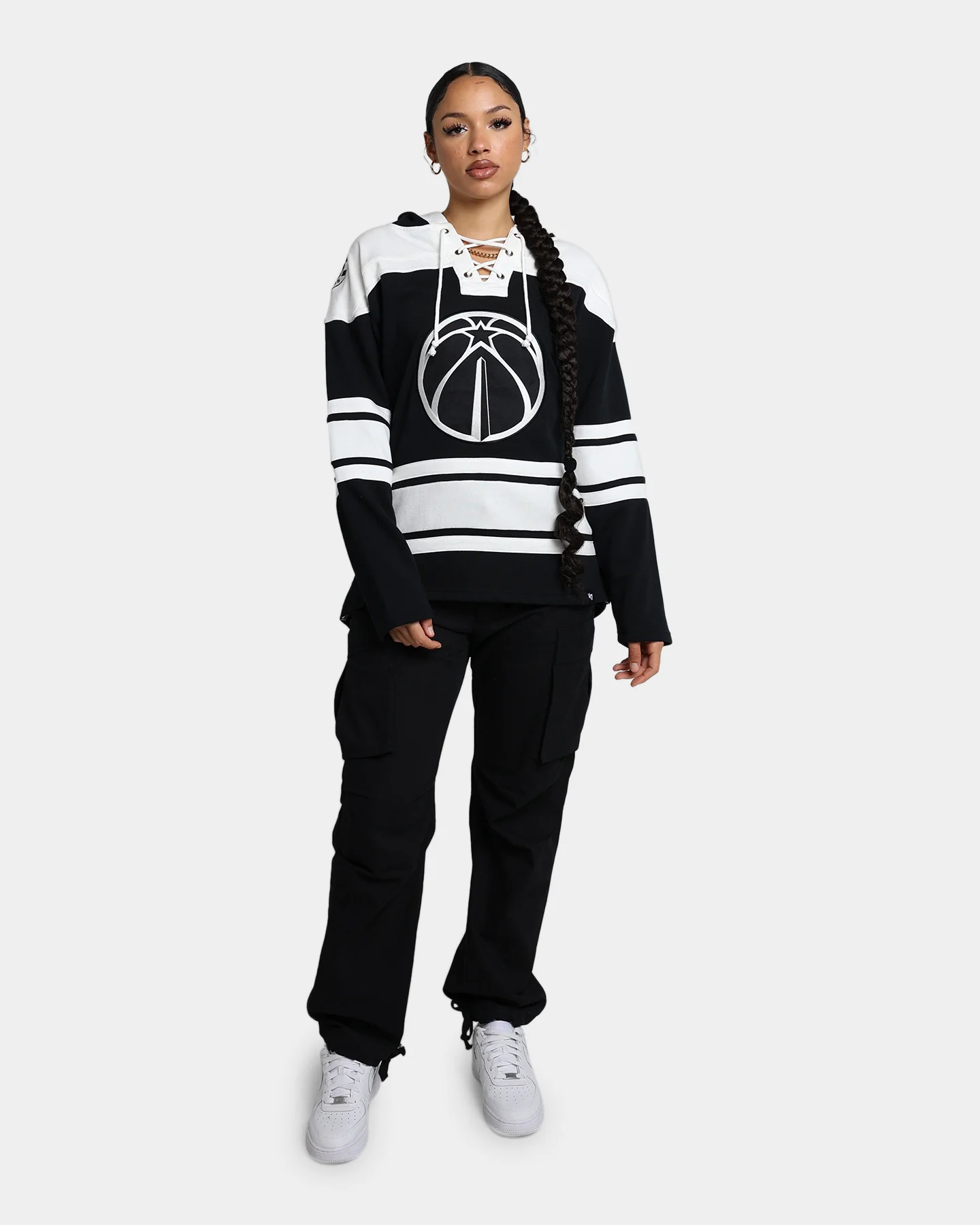 47 Brand Washington Wizards Superior Lacer Hoodie Jet Black