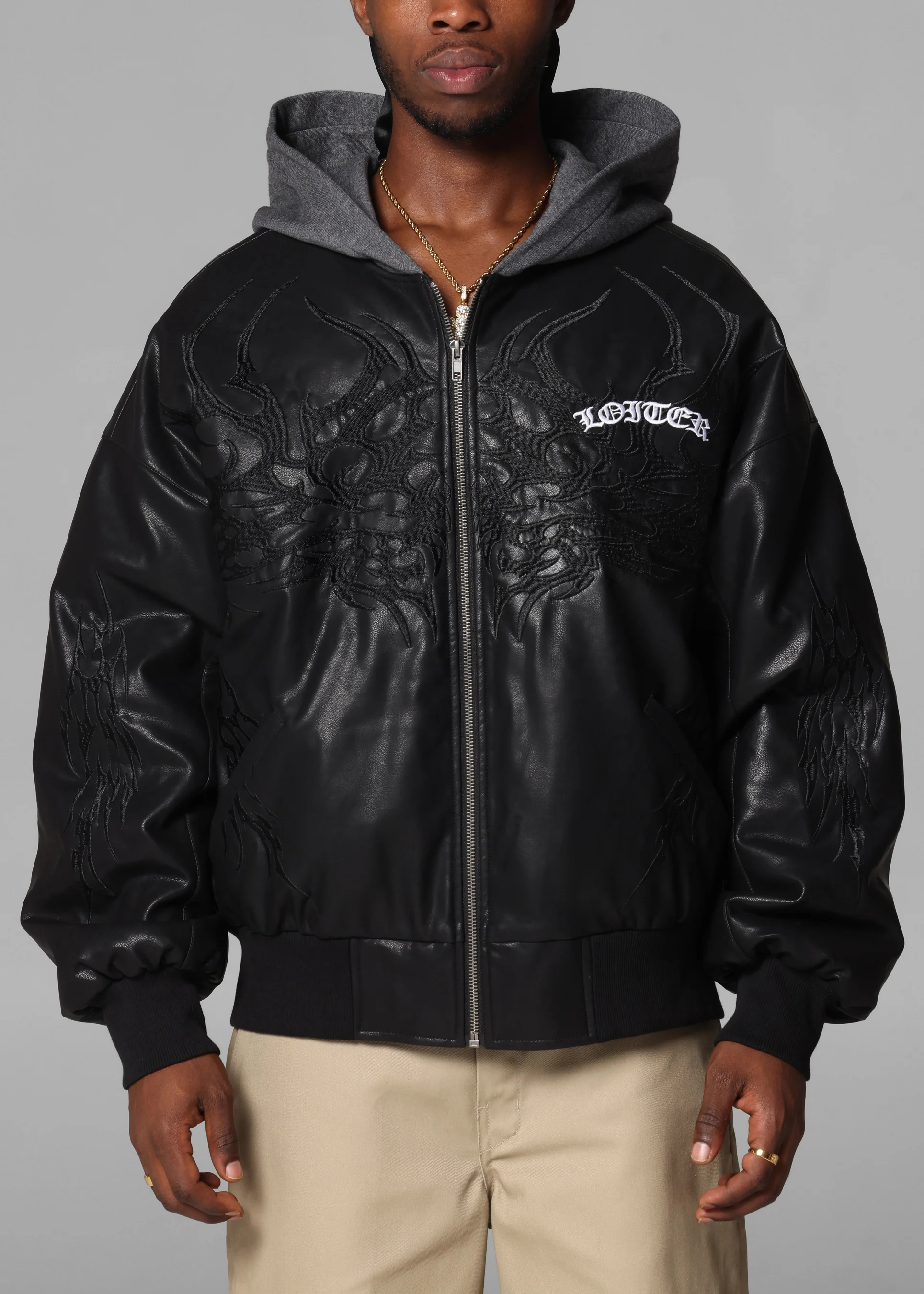 Loiter Star Wars Sith Bomber Jacket Washed Black