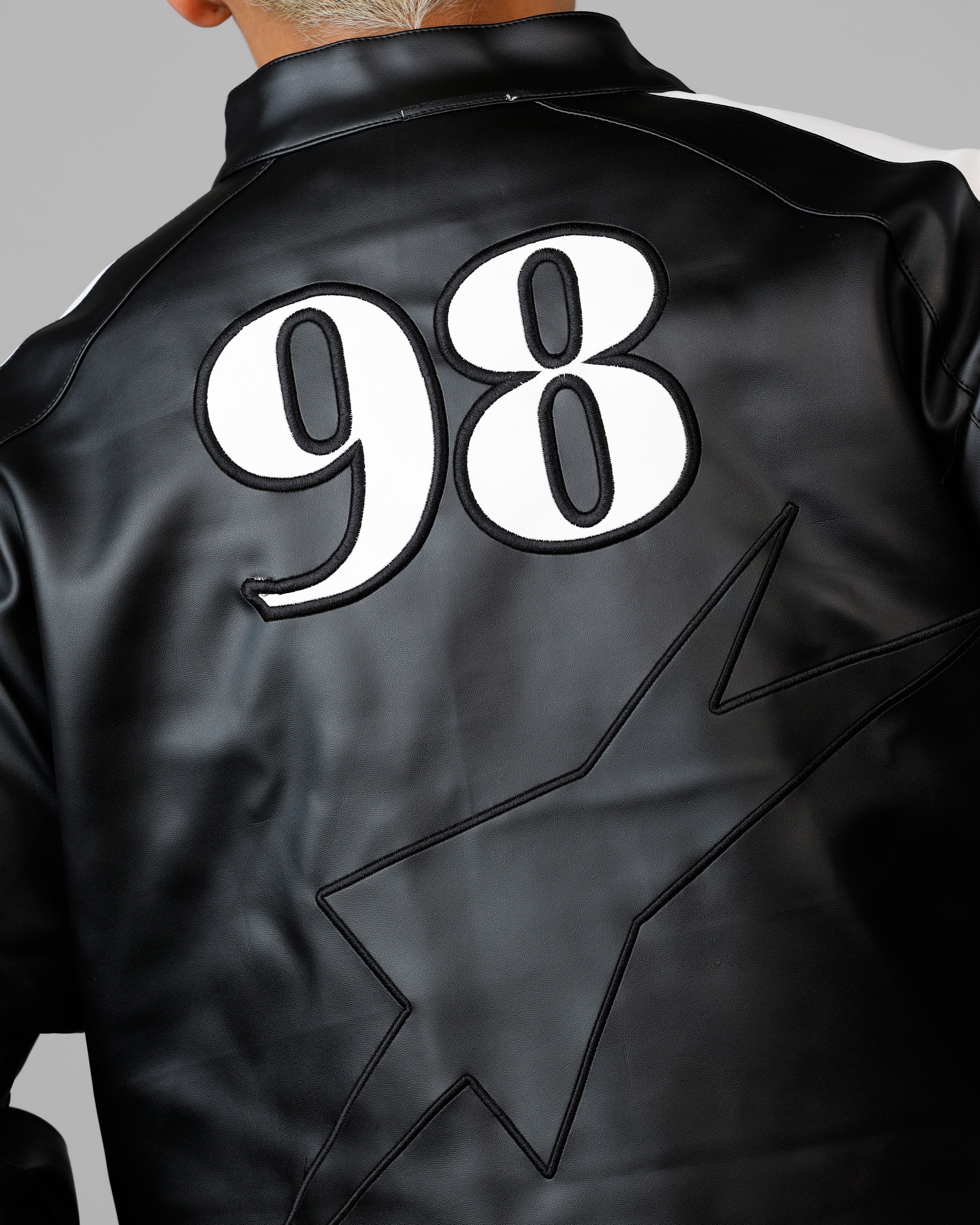 Loiter Engine Vegan Leather Jacket Black