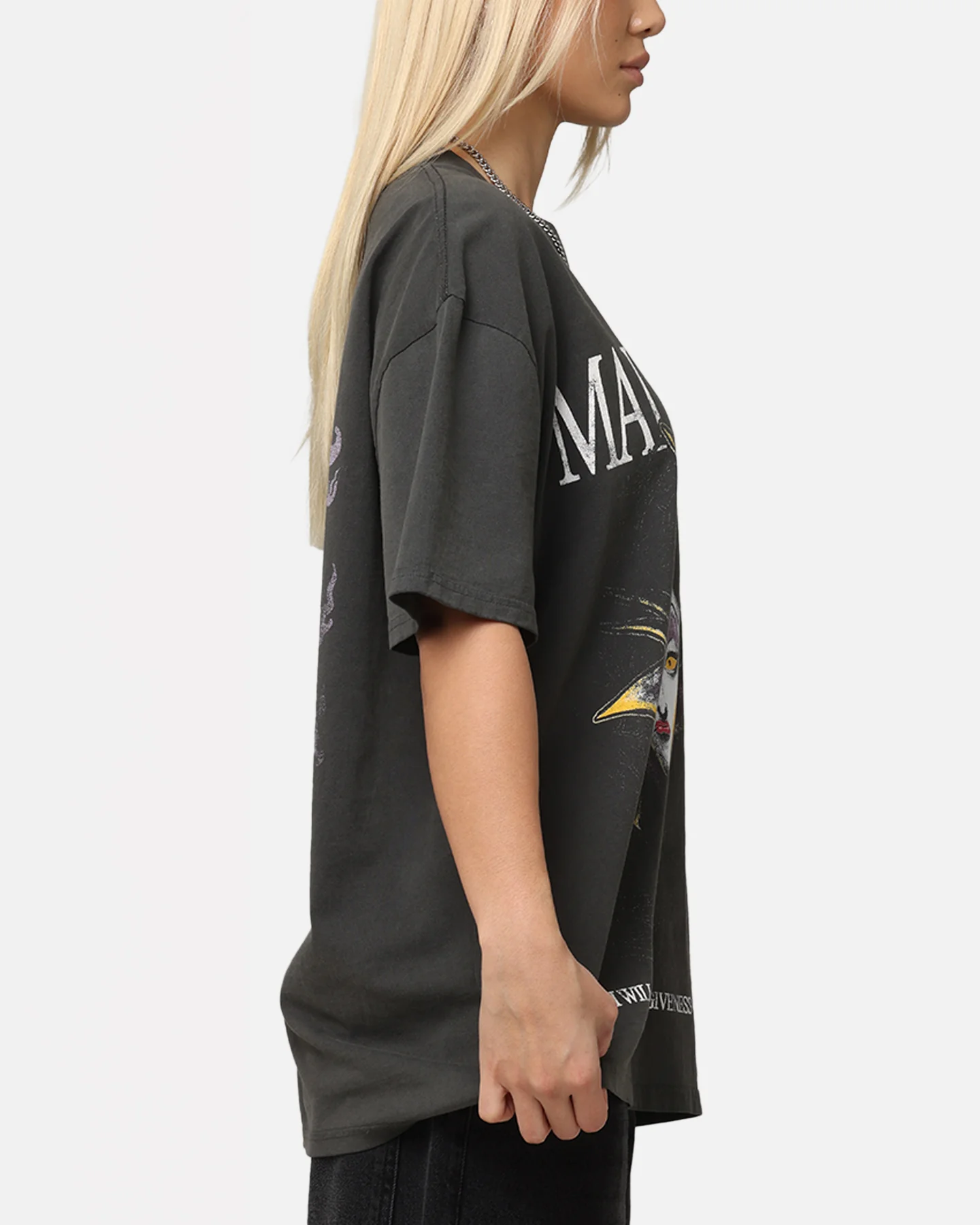 American Thrift Disney Maleficent Heavyweight T-Shirt Black Wash