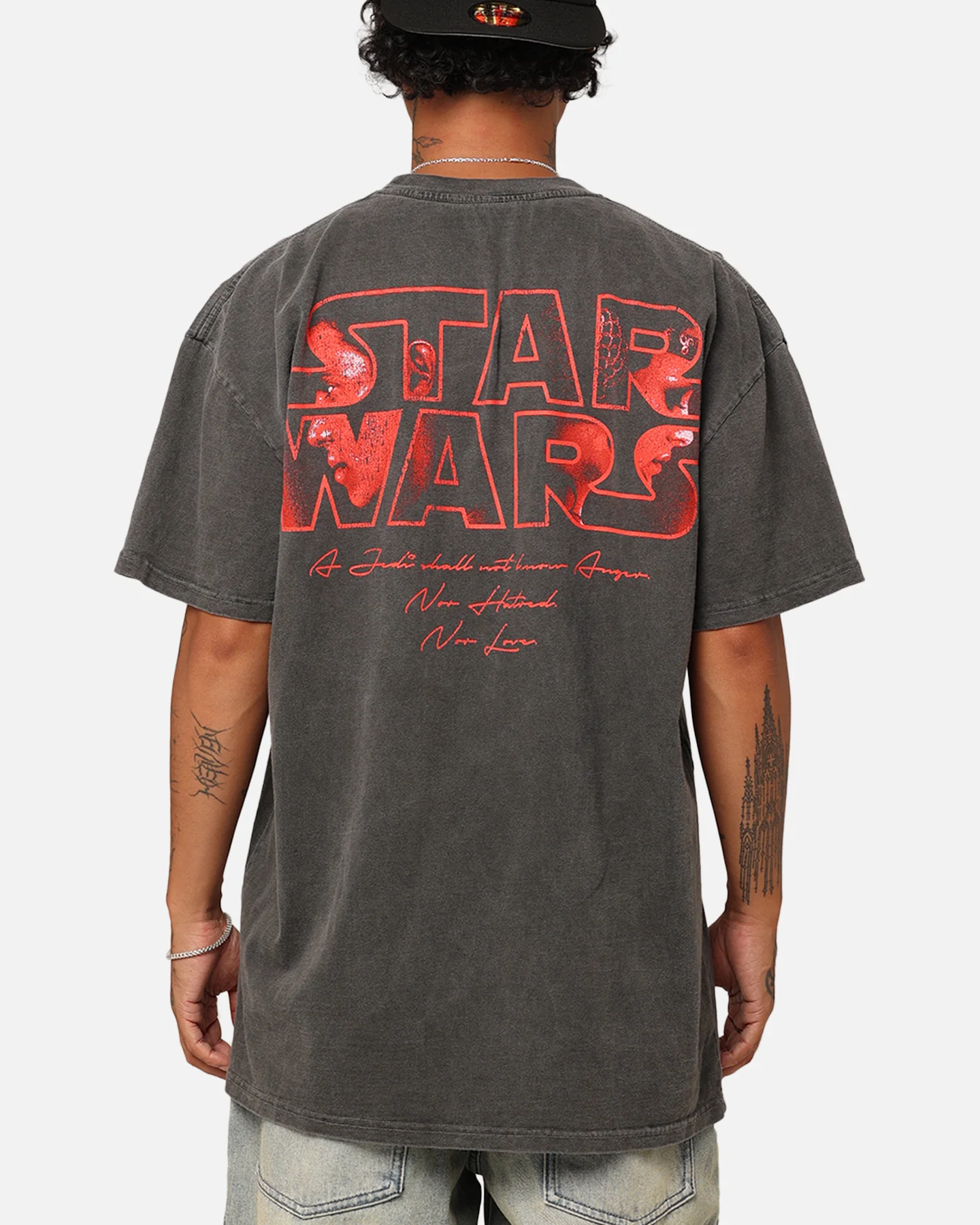 Star Wars Queen Amidala Heavyweight T-Shirt Black Wash
