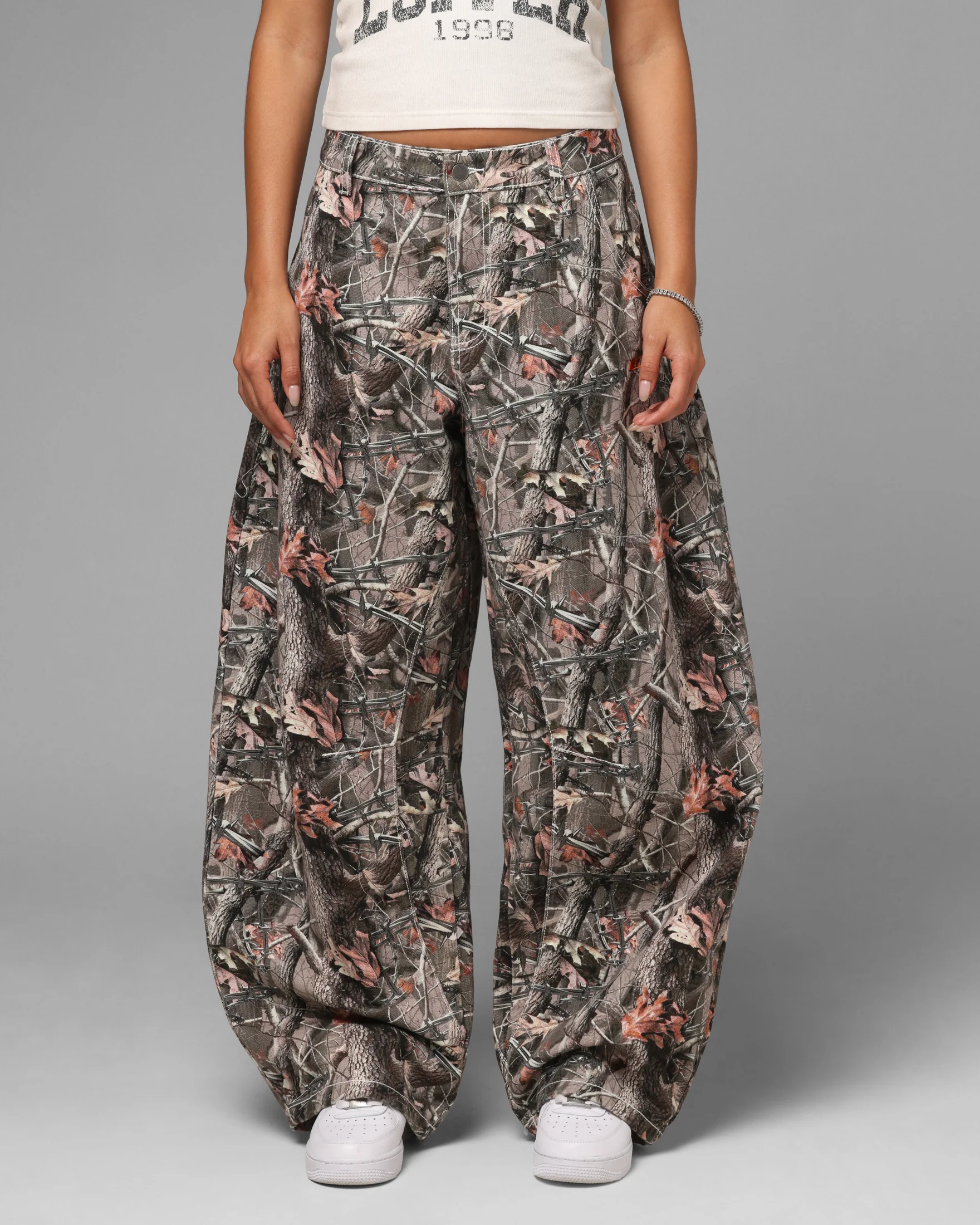 Loiter Biker Raver Jeans Real Tree Camo