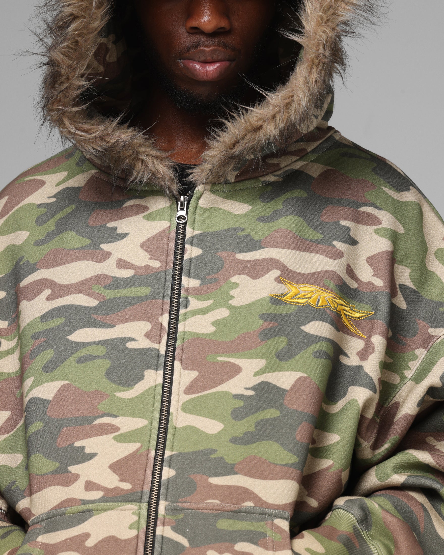 Loiter Purity Zip Hoodie Camo