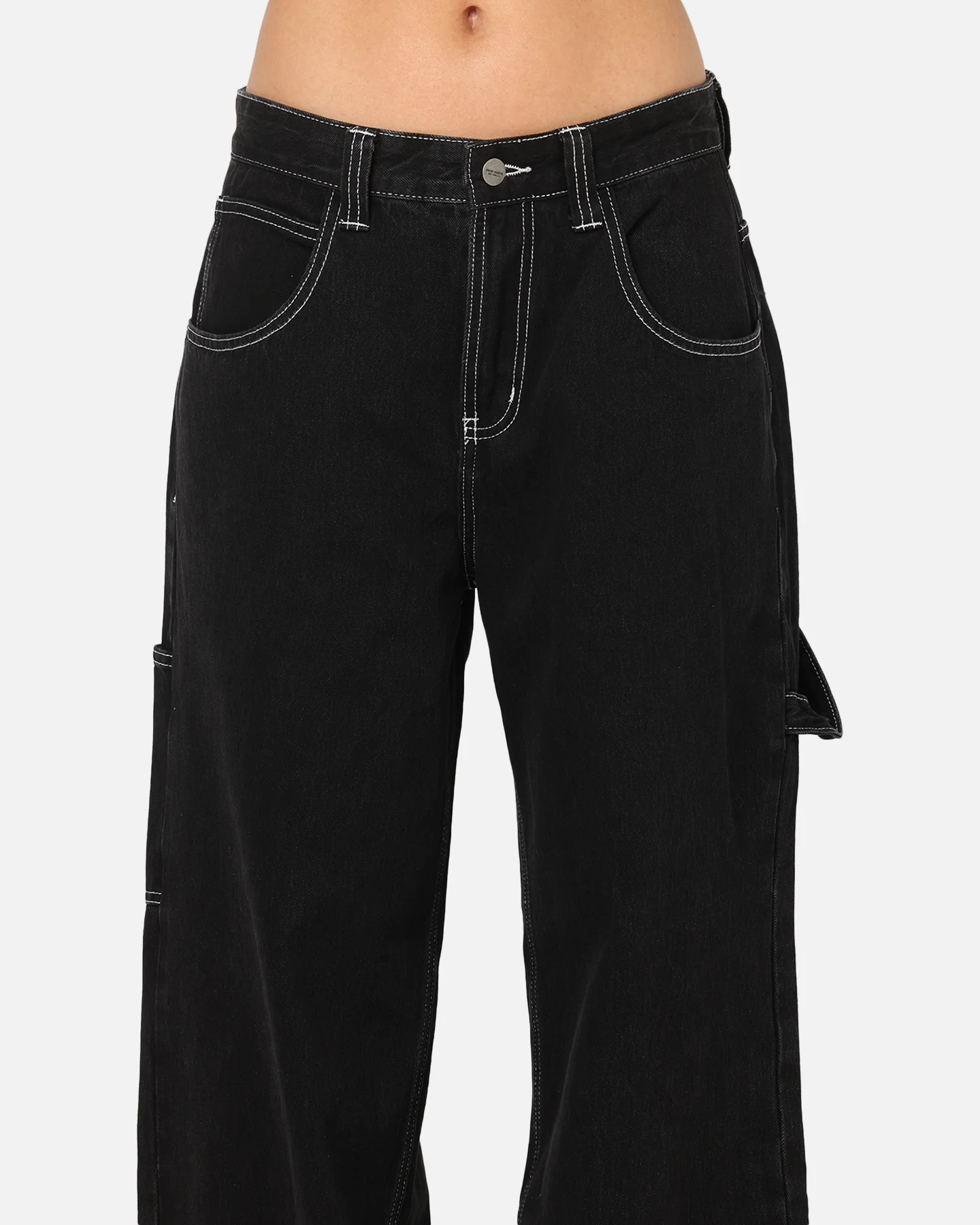 Saint Morta Amplus Fray Carpenter Jeans Contrast Black
