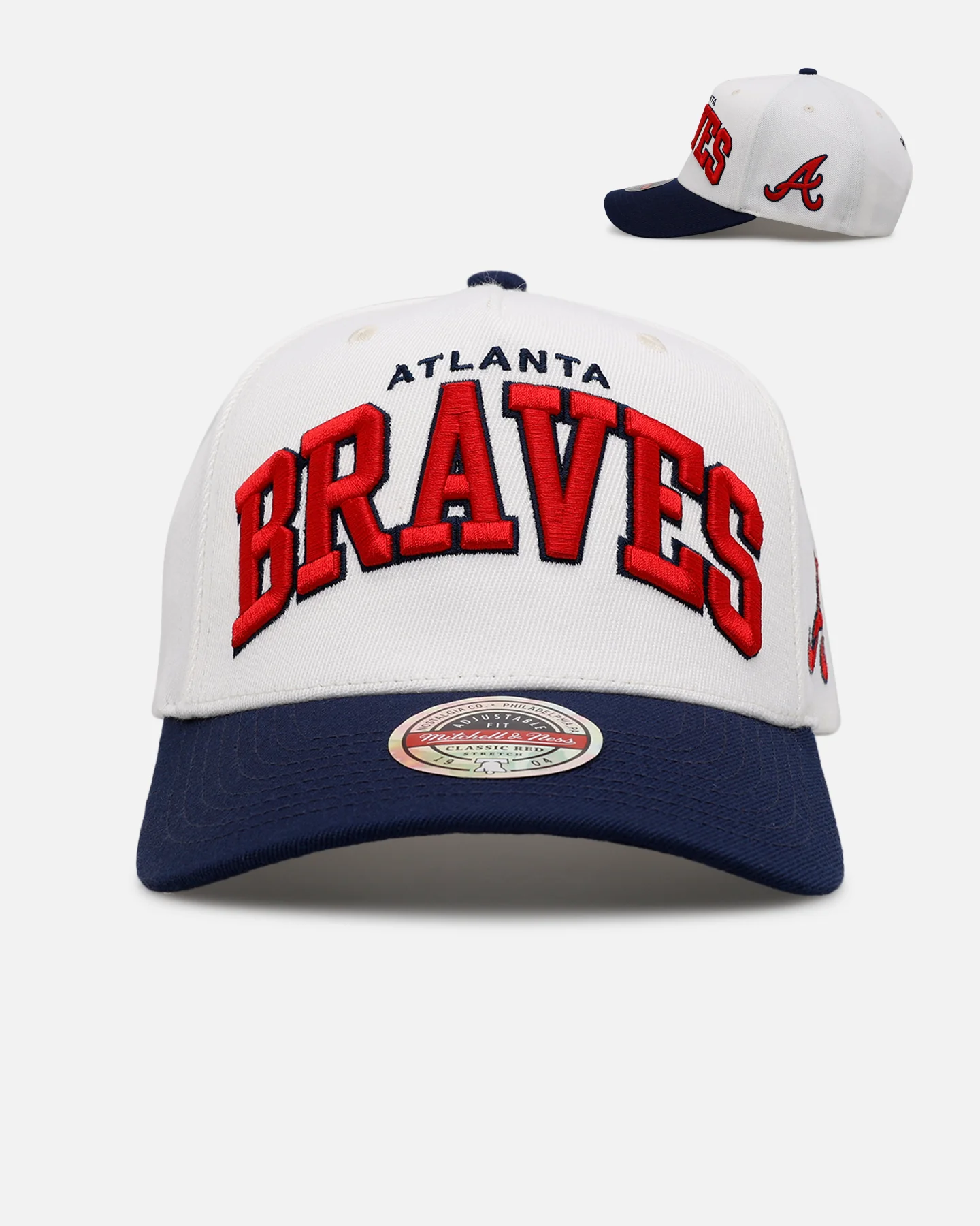 Mitchell & Ness Atlanta Braves 'Arch' MVP Snapback Cream