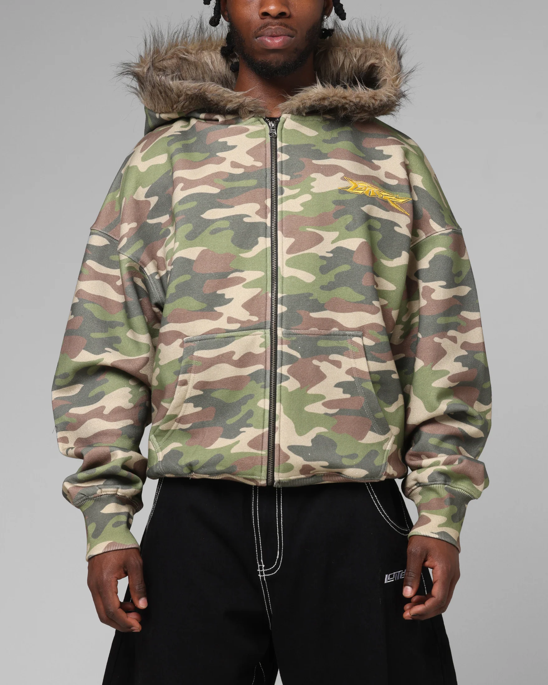 Loiter Purity Zip Hoodie Camo