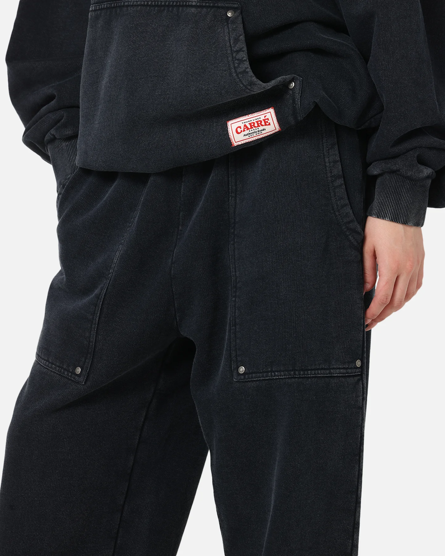 Carre Rivet Trackpants Charcoal