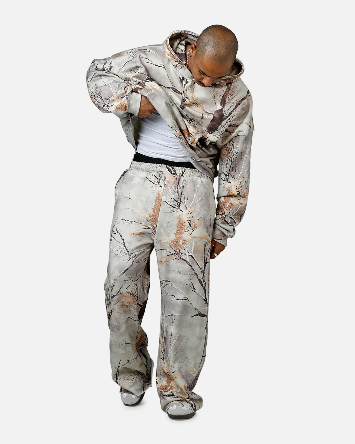 MNML Yoked Backed Sweatpants Snow Camo