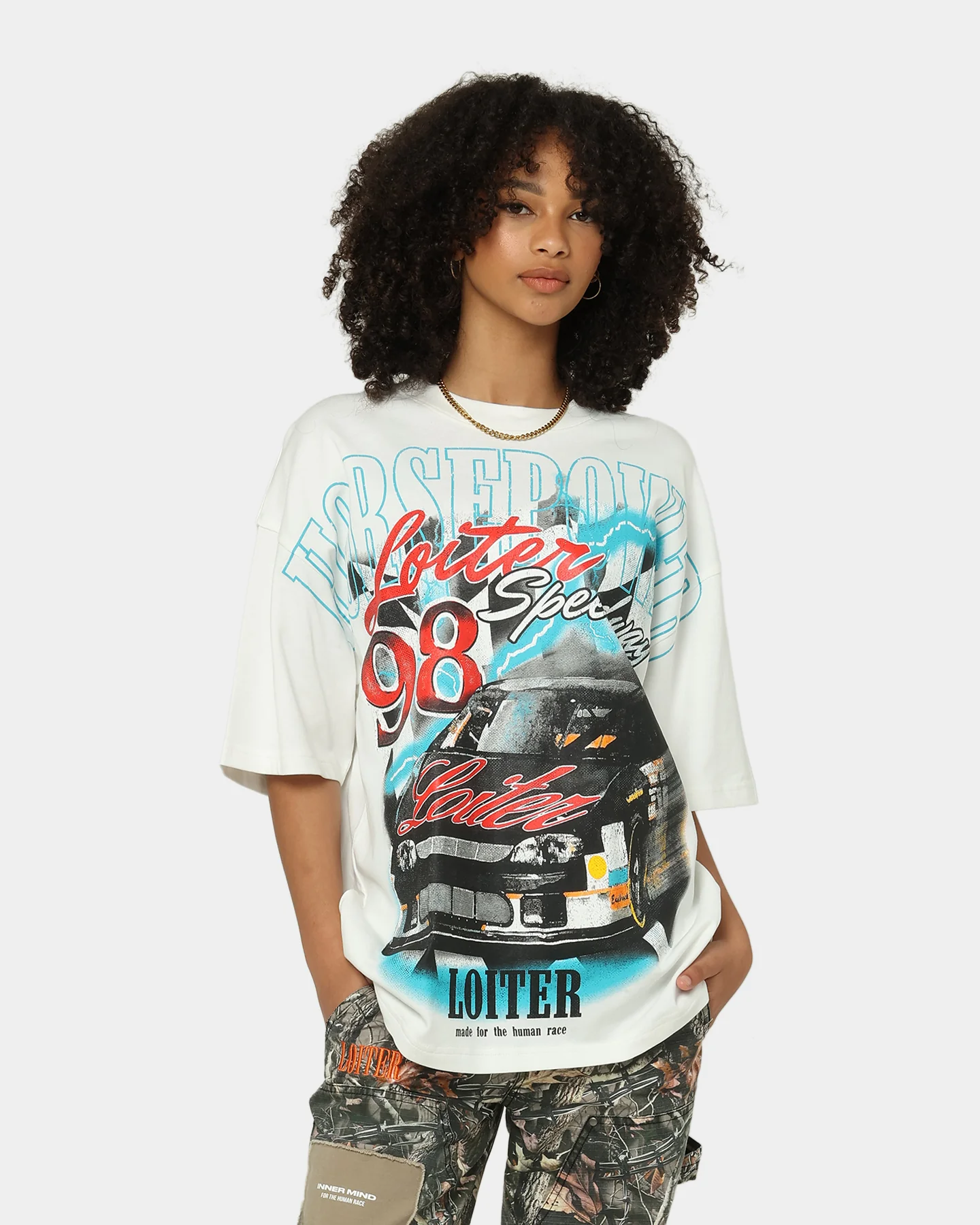 Loiter Speedway T-Shirt Off White