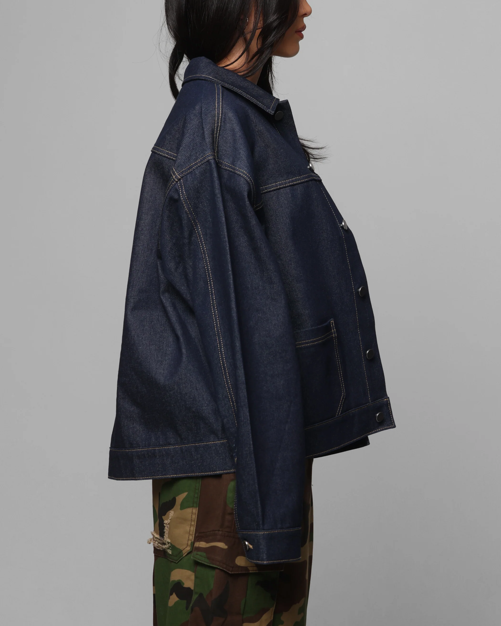 Loiter Prestige Denim Jacket Raw Indigo