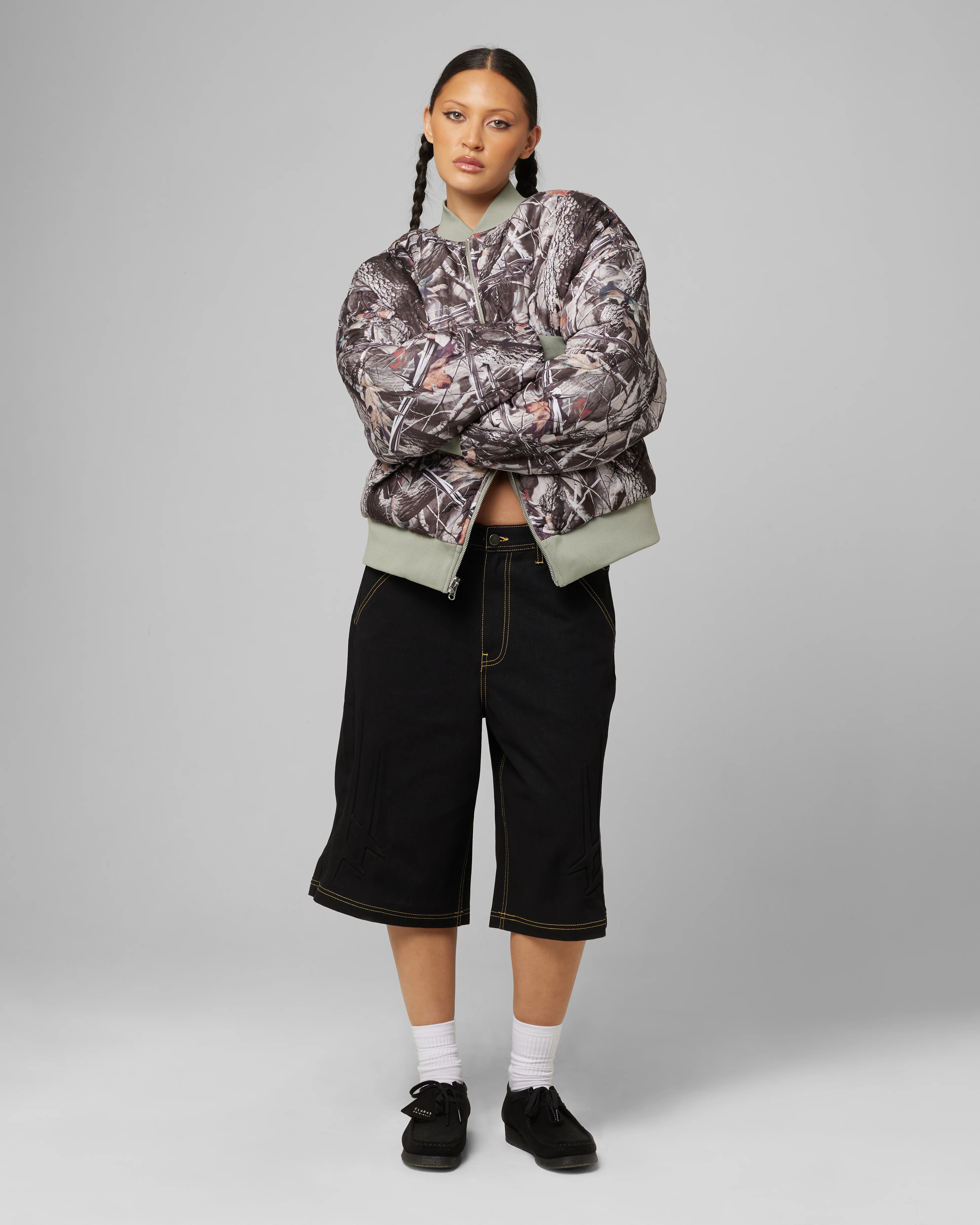 Loiter Kraven Reversible Bomber Jacket Green