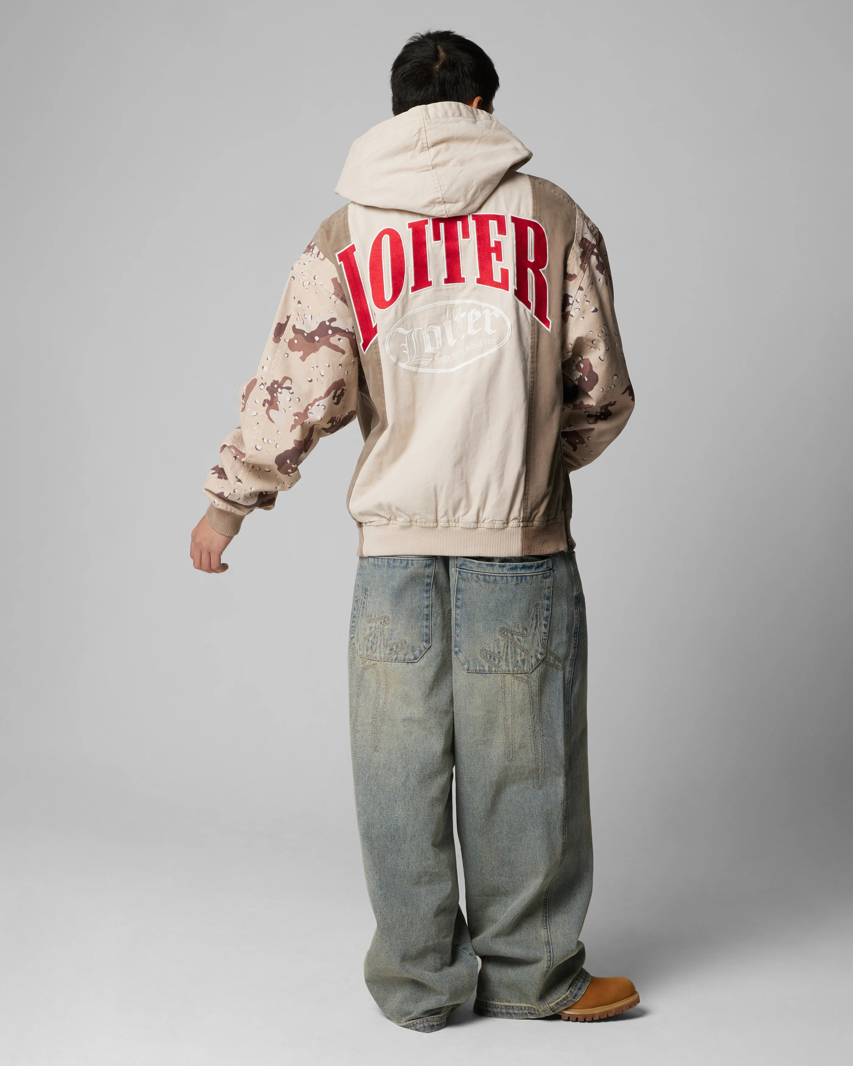 Loiter Splinter Hoodie Desert Camo