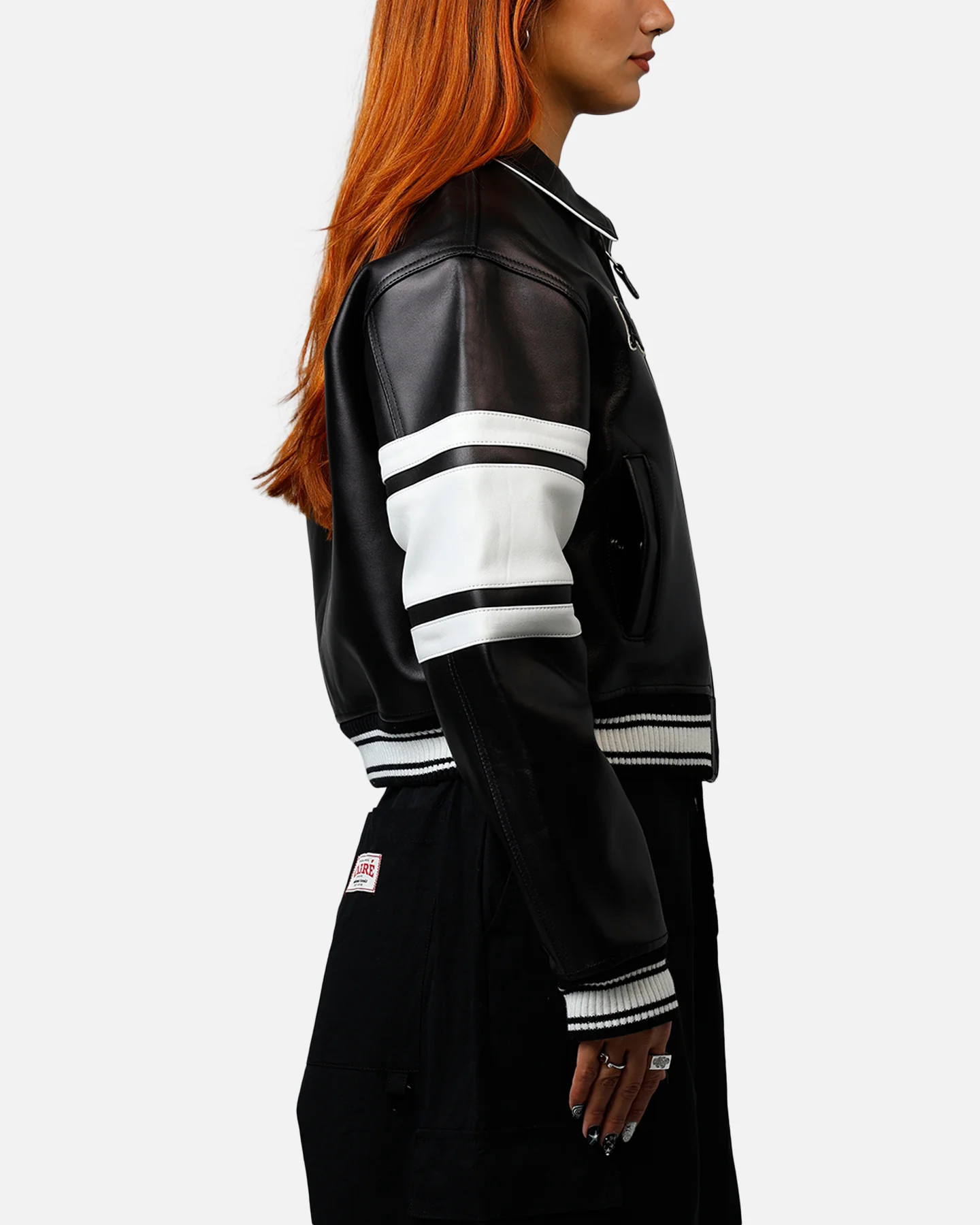 Avirex Women's Cropped Legend Jacket Black