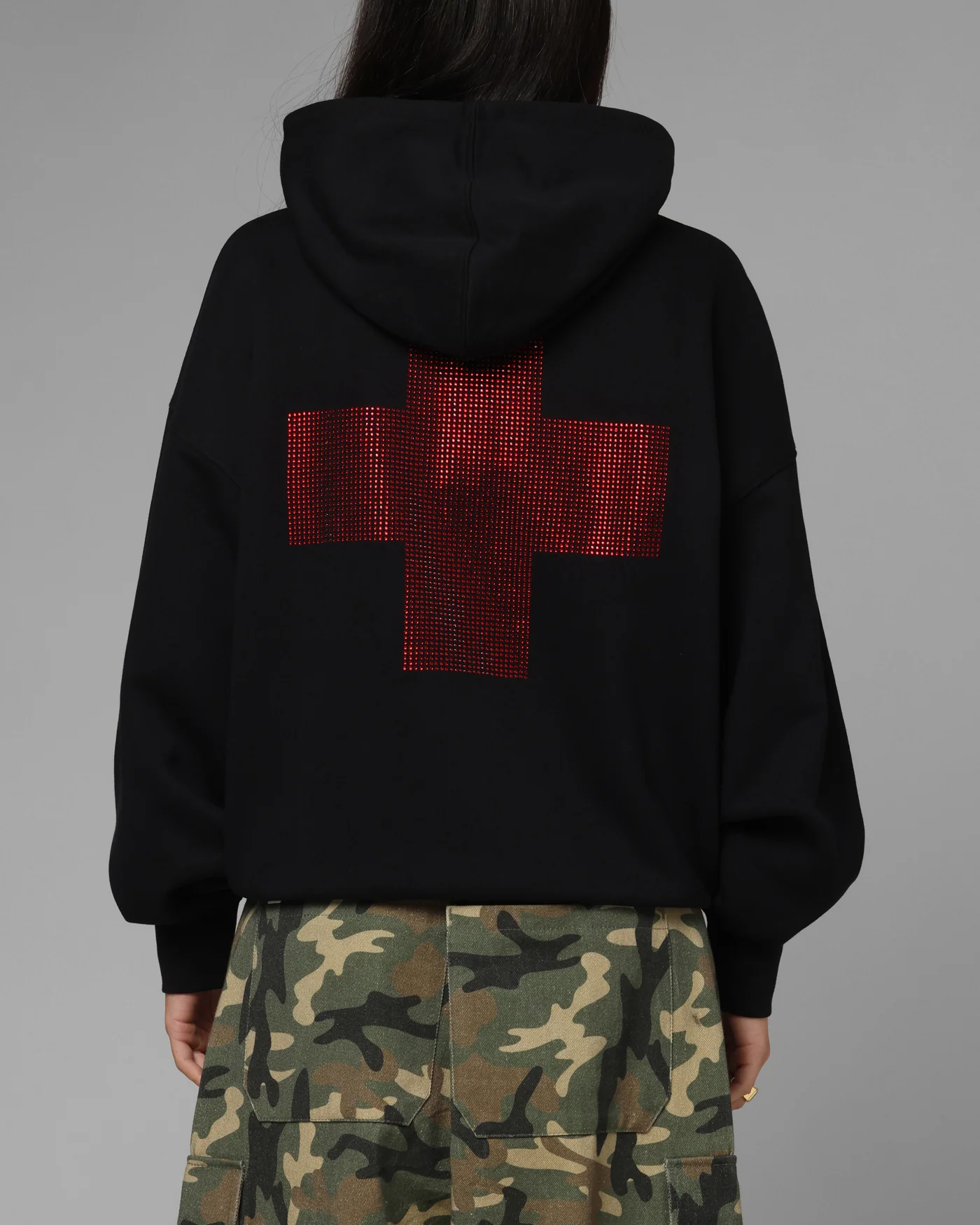 Loiter Drop Out Zip Hoodie Black