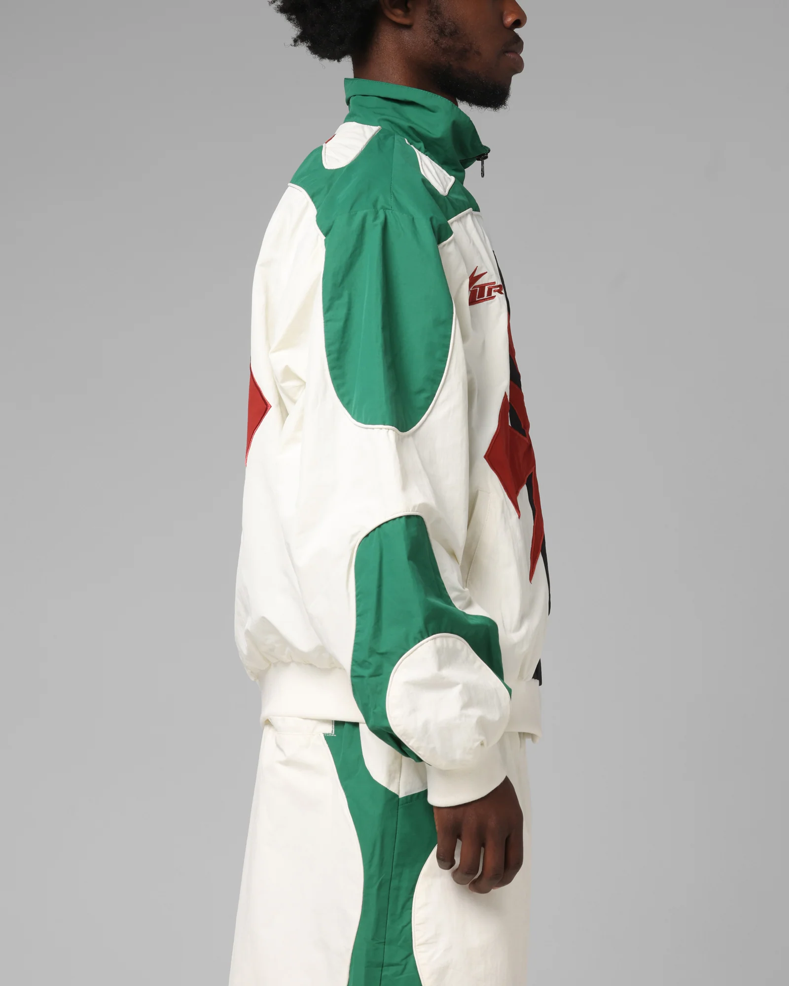 Loiter Club Classic Track Jacket White/Green