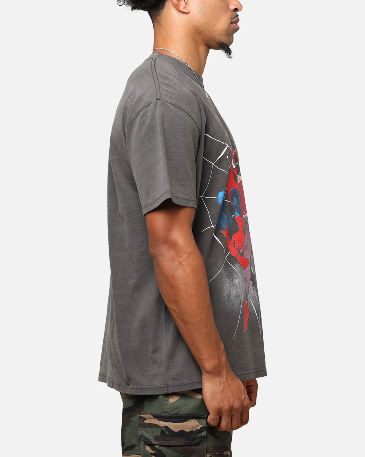 Goat Crew Marvel’s Spider-Man Peter Parker & MJ Heavyweight T-Shirt Black Wash