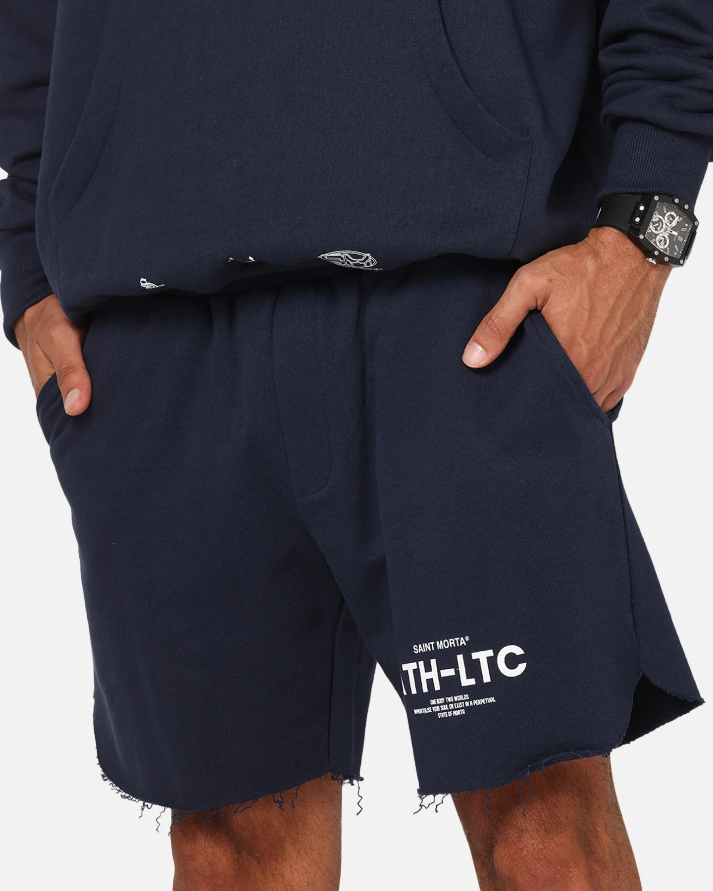 Saint Morta Athltc Sweat Shorts Dark Royal
