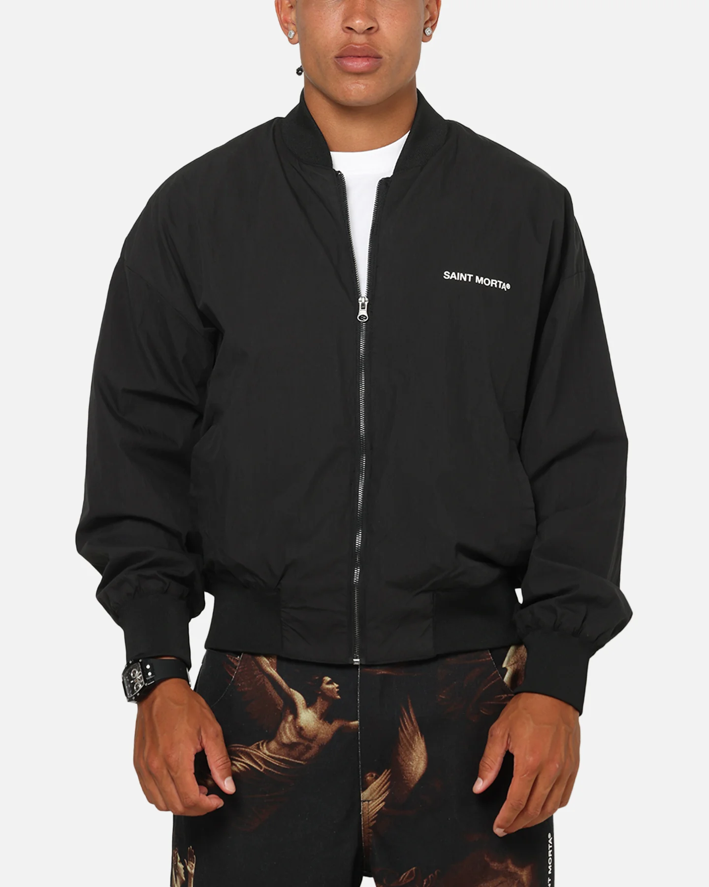 Saint Morta Crossbearer Bomber Jacket Black