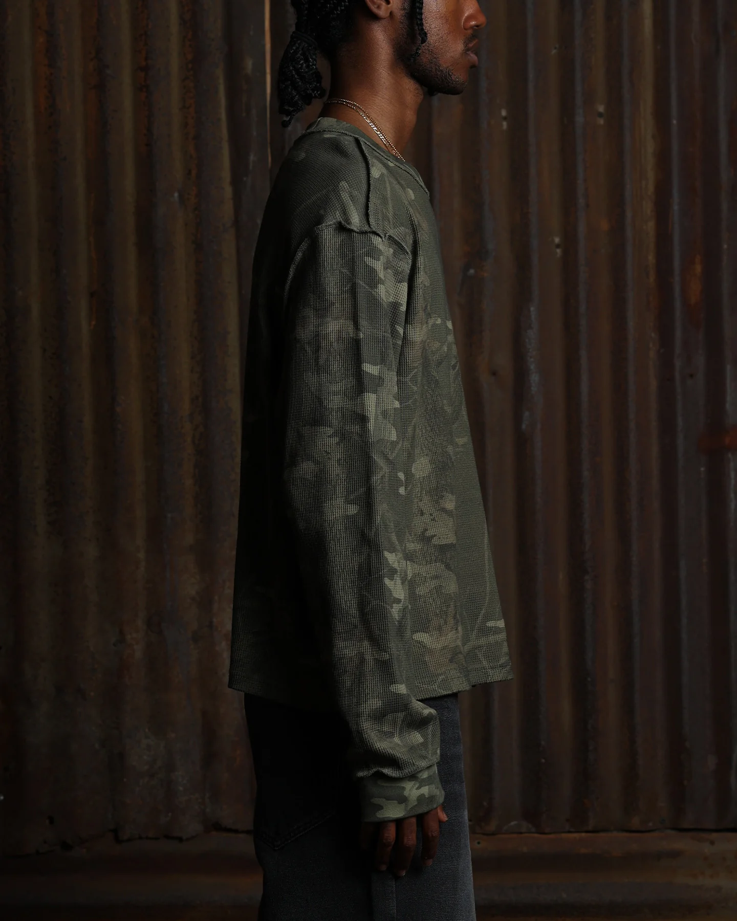 American Thrift Long Sleeve Thermal T-Shirt Camo