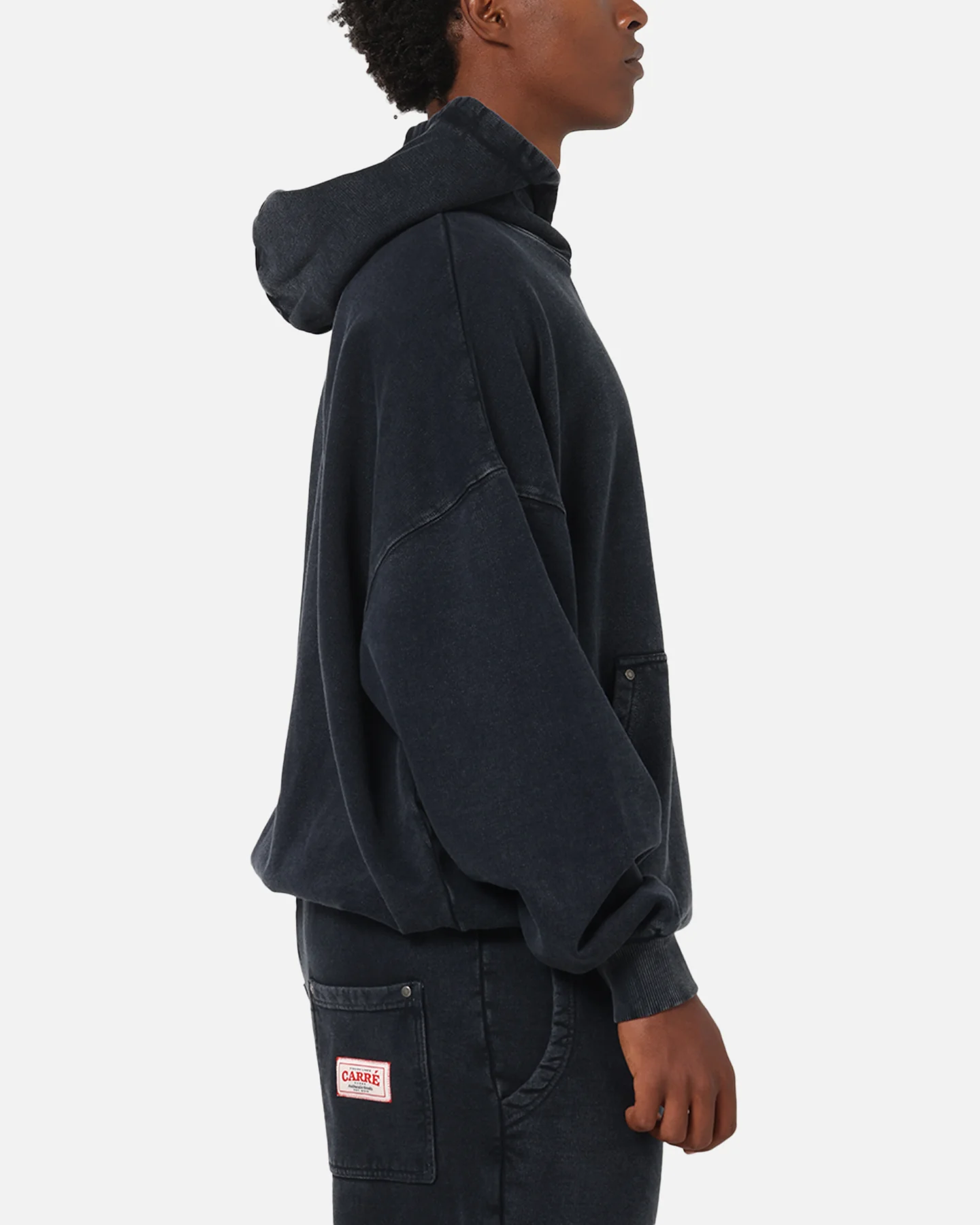 Carre Rivet Hoodie Charcoal