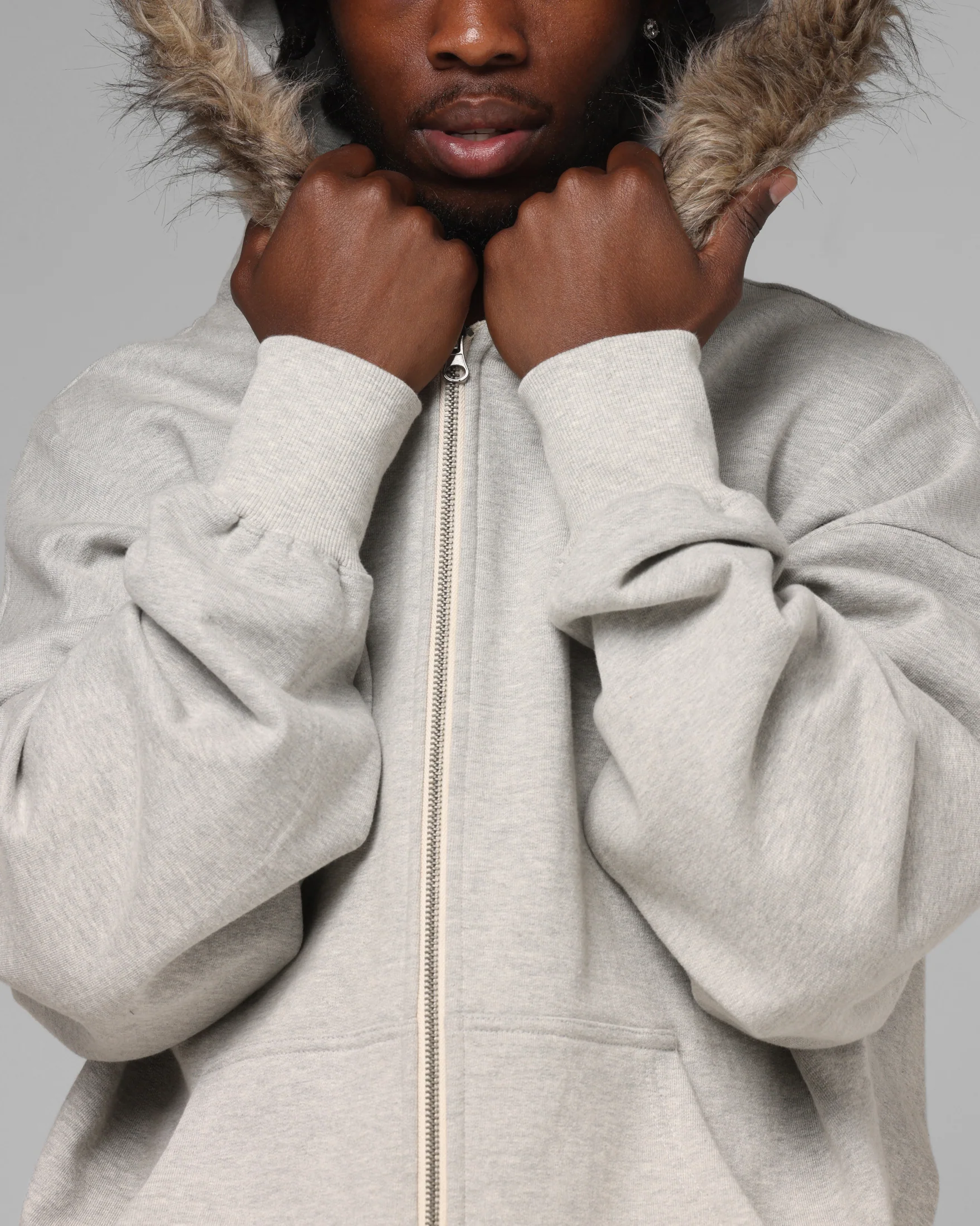 Loiter Purity Zip Hoodie Grey