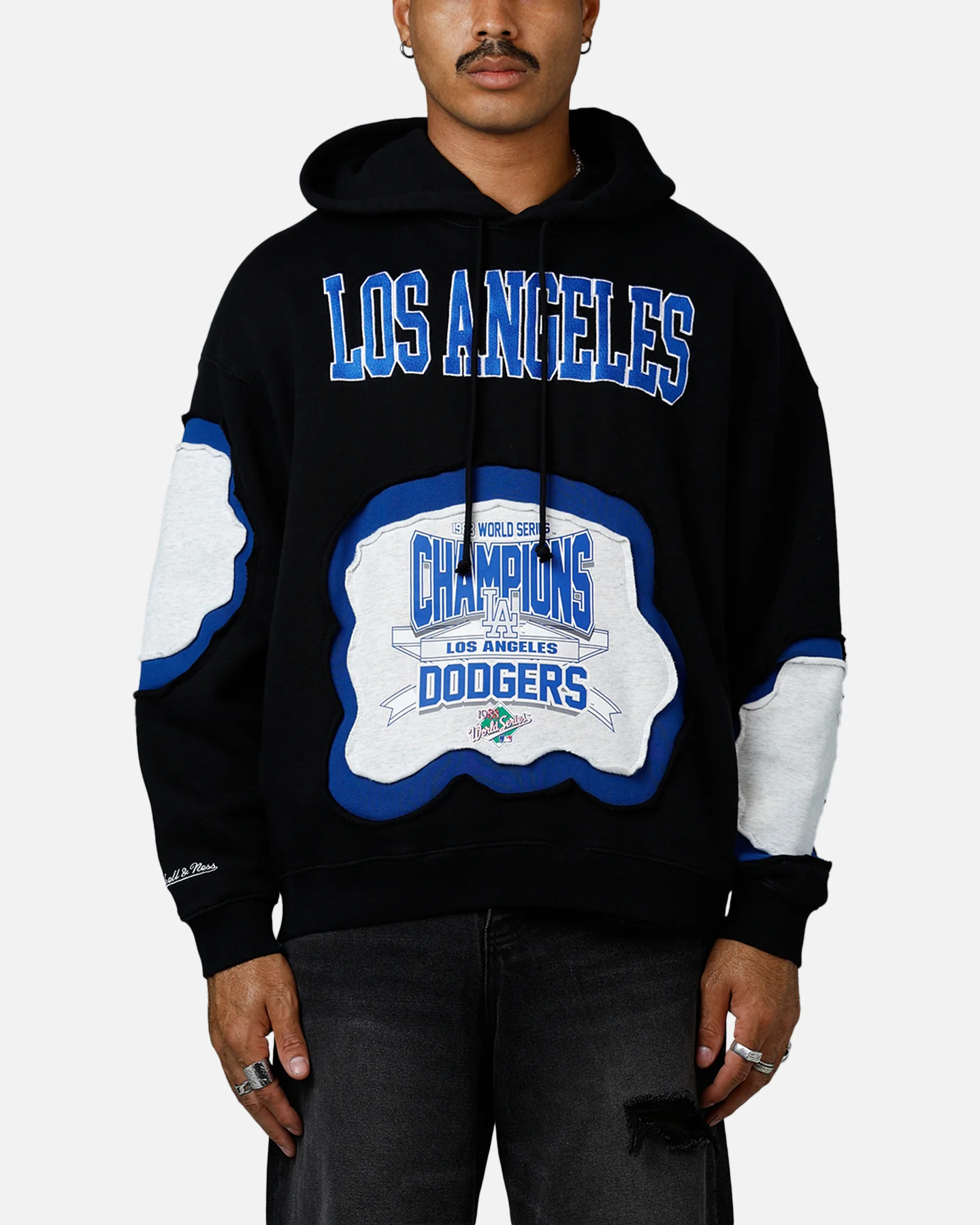 Mitchell & Ness Los Angeles Dodgers C&S Hoodie Faded Black
