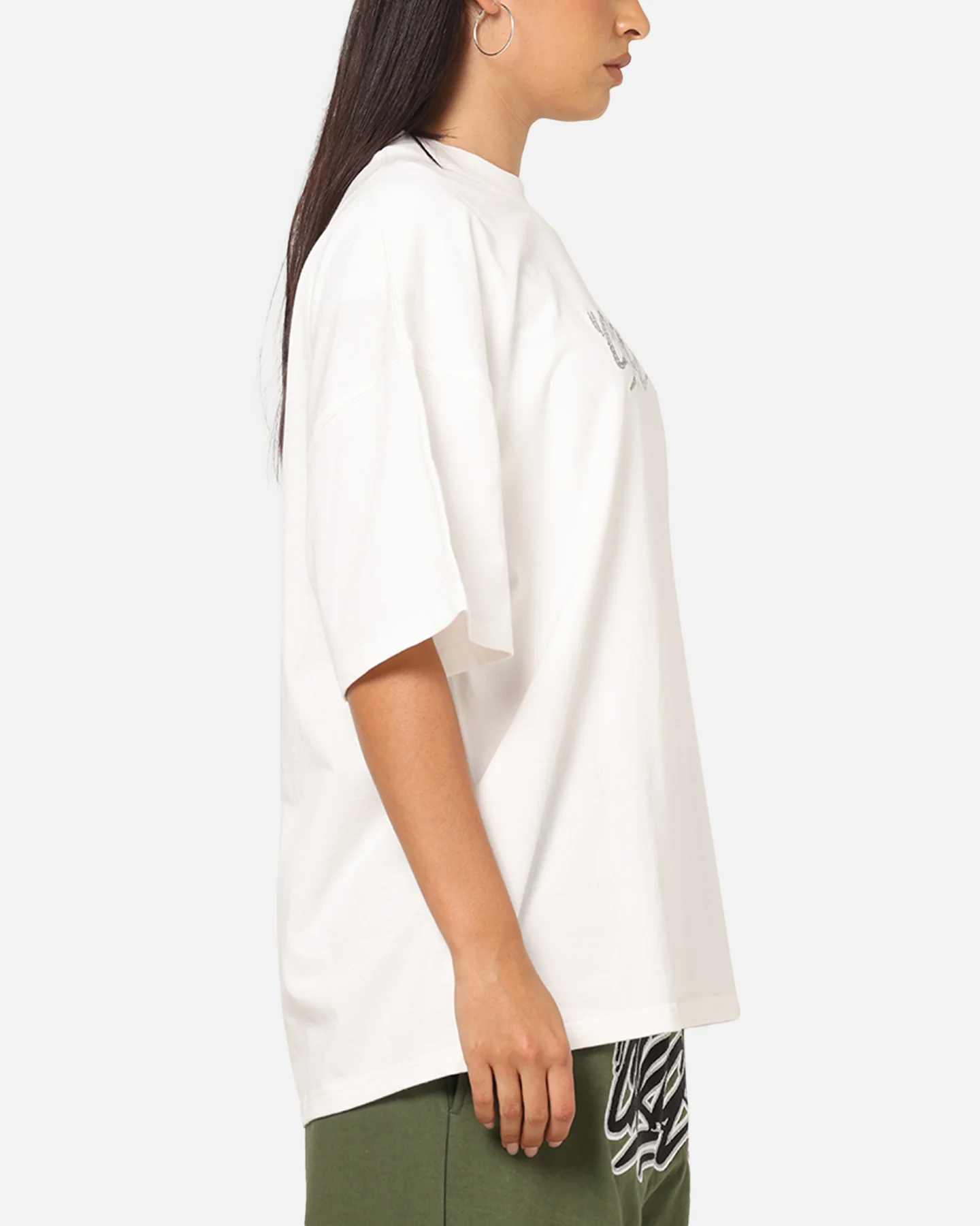 Carre Cross Stitch T-Shirt Off White