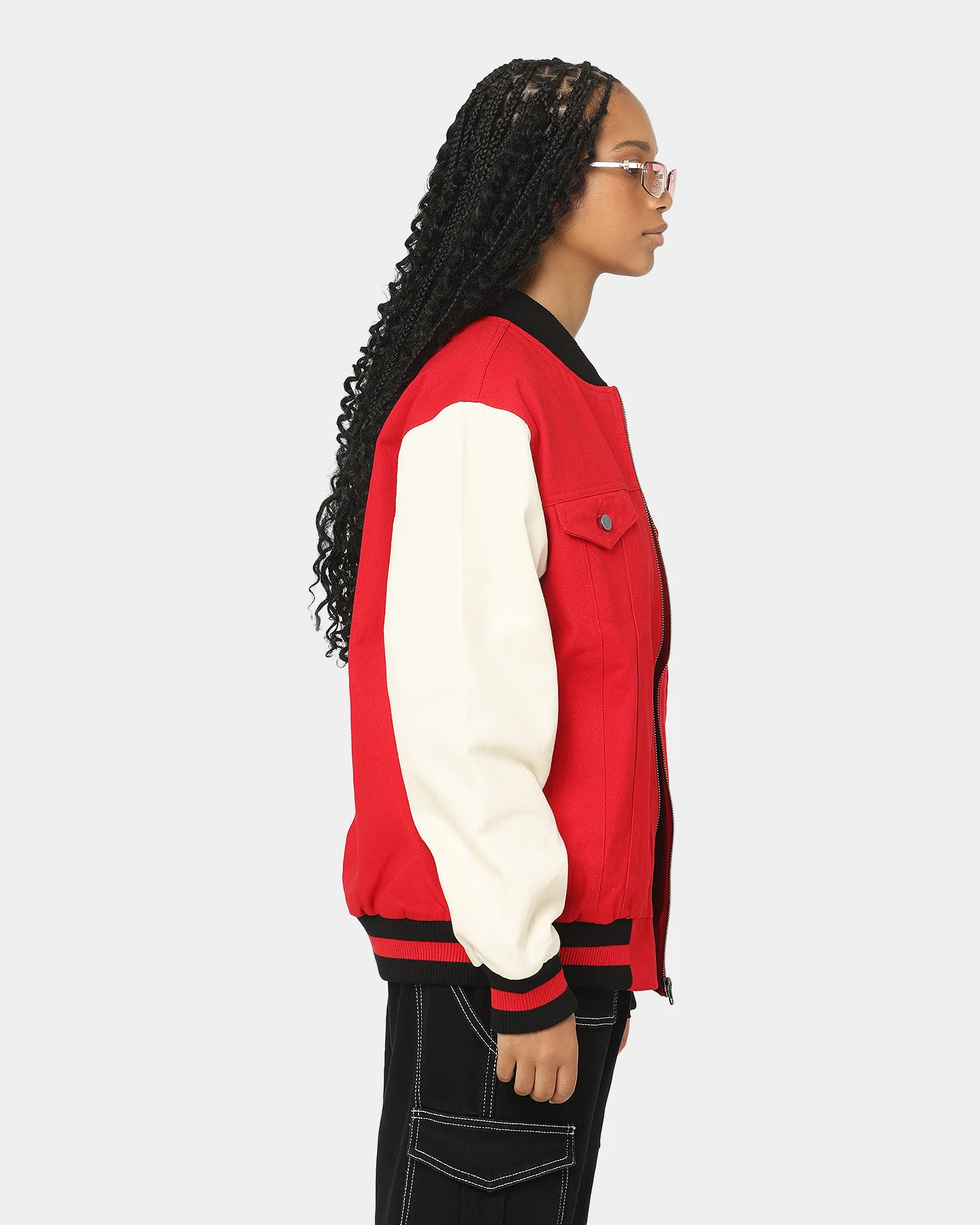 EN ES Women's Throw Back Jacket Red