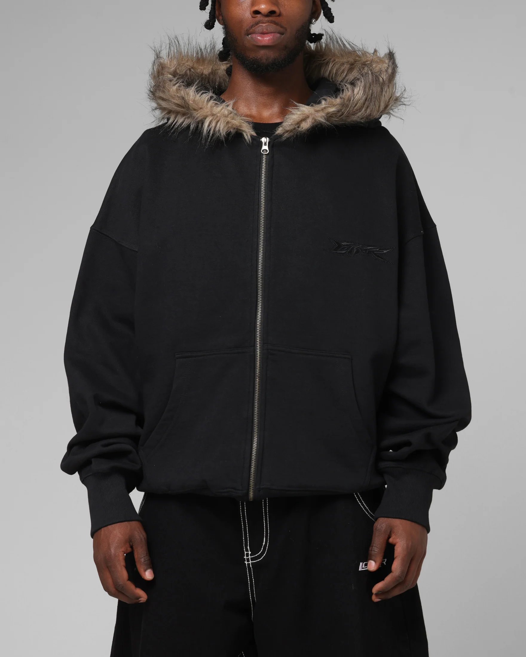 Loiter Purity Zip Hoodie Black